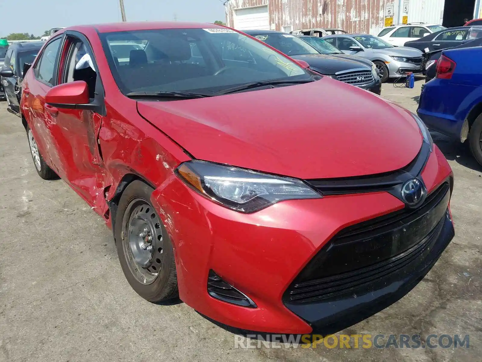 1 Photograph of a damaged car 2T1BURHEXKC140471 TOYOTA COROLLA 2019