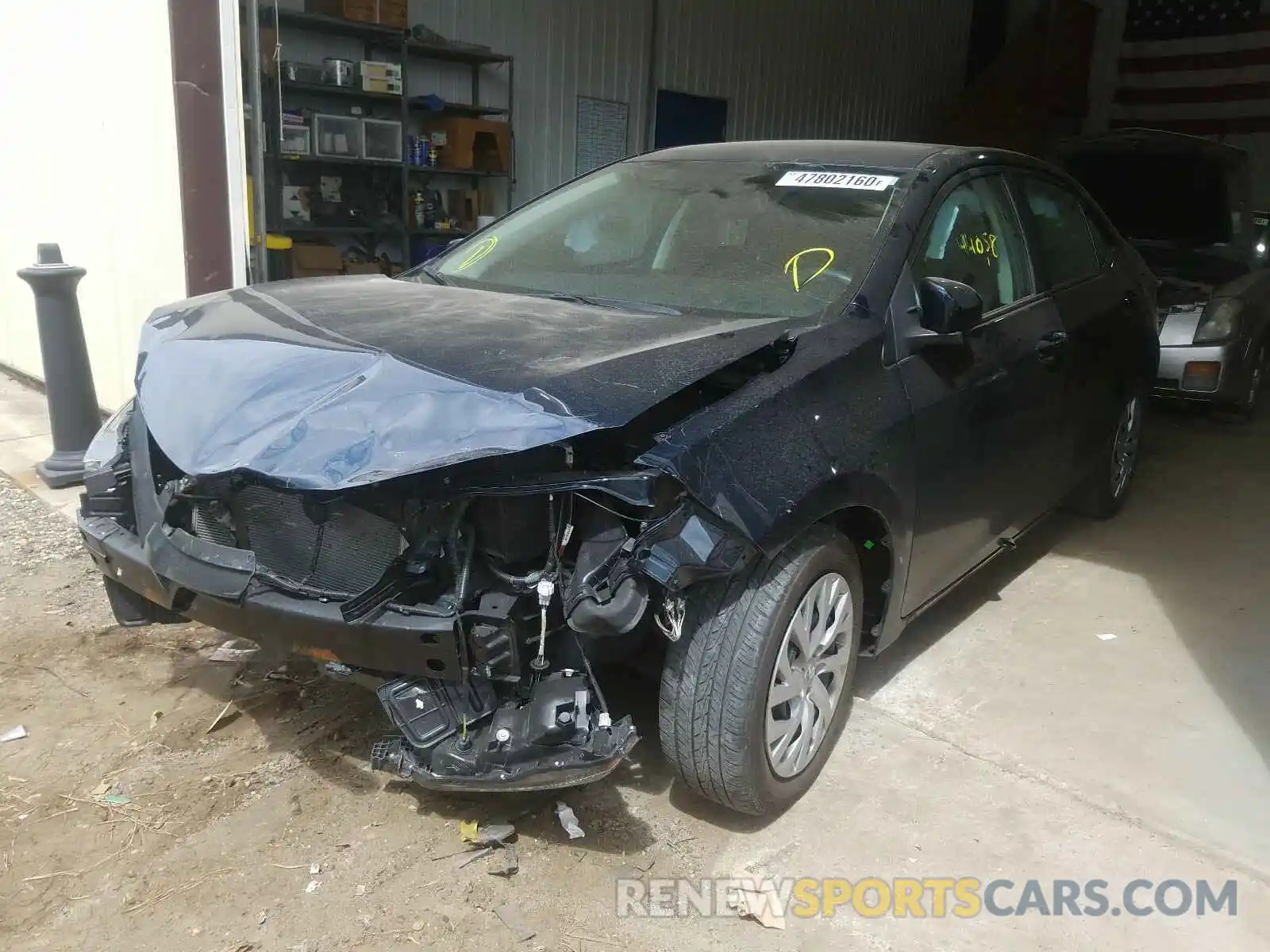 2 Photograph of a damaged car 2T1BURHEXKC140809 TOYOTA COROLLA 2019