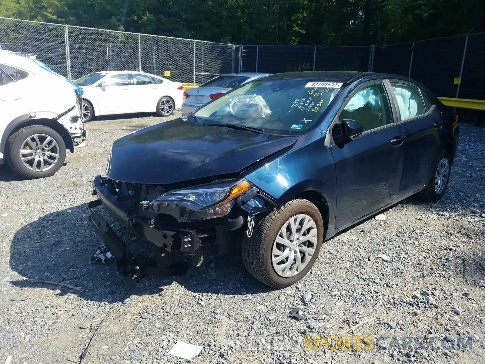 2 Photograph of a damaged car 2T1BURHEXKC141801 TOYOTA COROLLA 2019