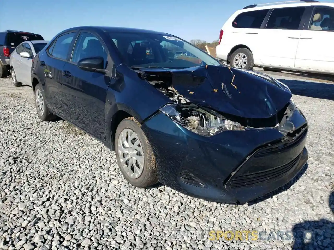 1 Photograph of a damaged car 2T1BURHEXKC142091 TOYOTA COROLLA 2019