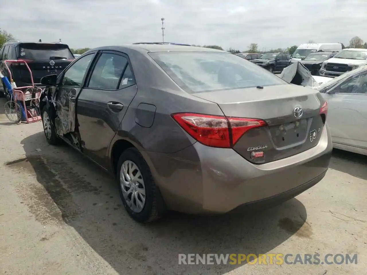 3 Photograph of a damaged car 2T1BURHEXKC142236 TOYOTA COROLLA 2019