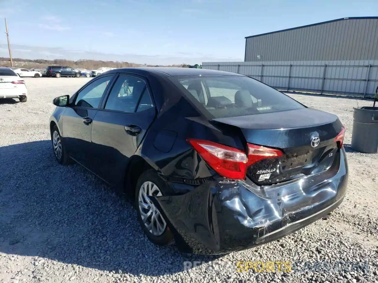 3 Photograph of a damaged car 2T1BURHEXKC142365 TOYOTA COROLLA 2019