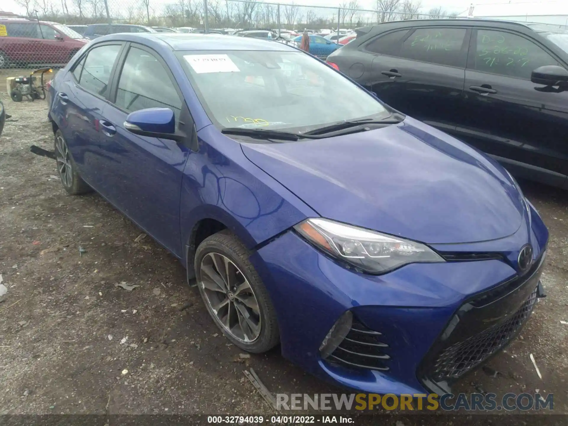 1 Photograph of a damaged car 2T1BURHEXKC142706 TOYOTA COROLLA 2019