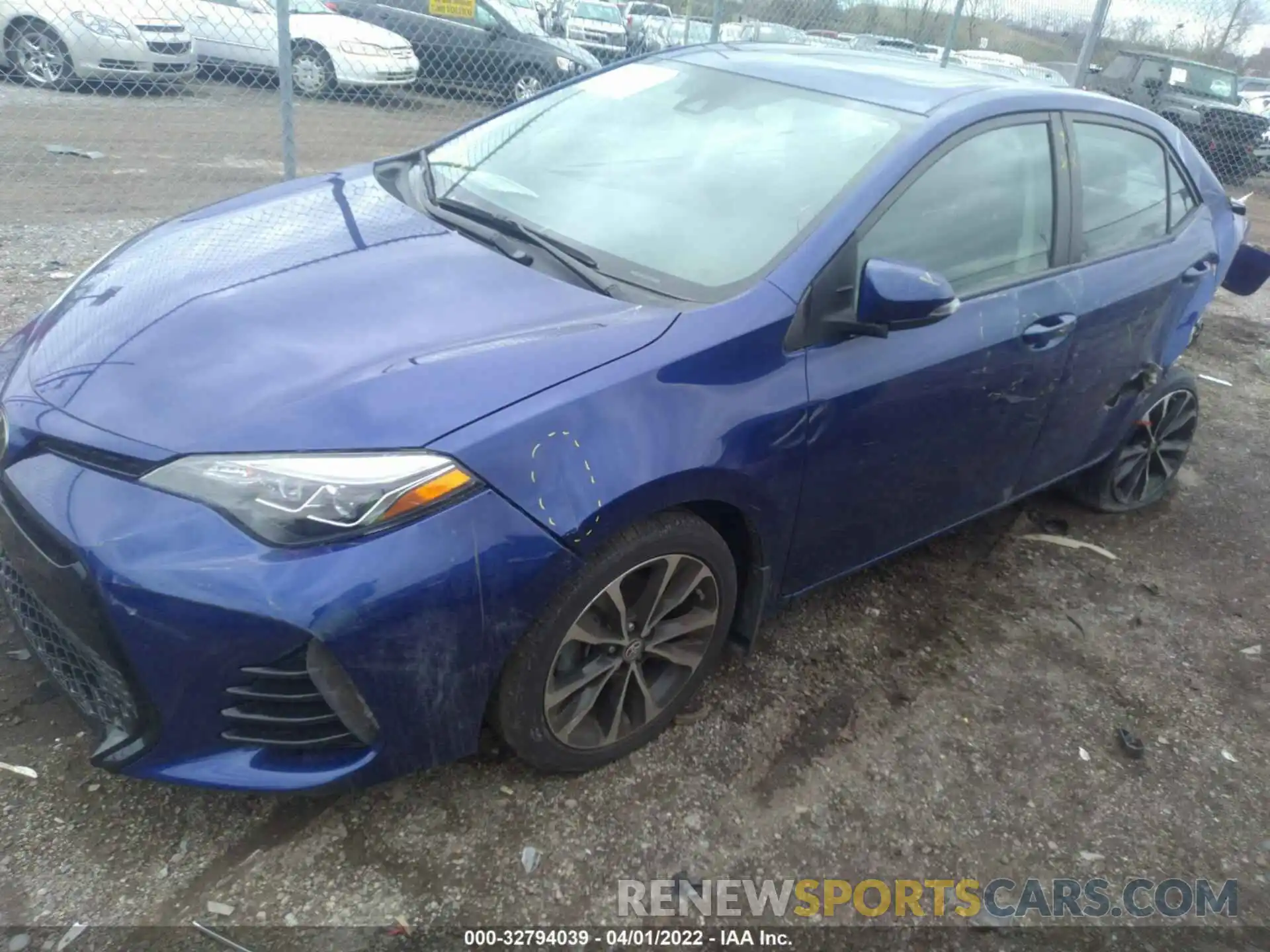 2 Photograph of a damaged car 2T1BURHEXKC142706 TOYOTA COROLLA 2019