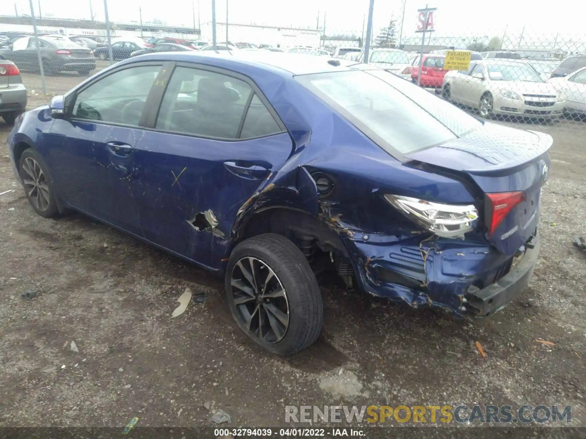 3 Photograph of a damaged car 2T1BURHEXKC142706 TOYOTA COROLLA 2019