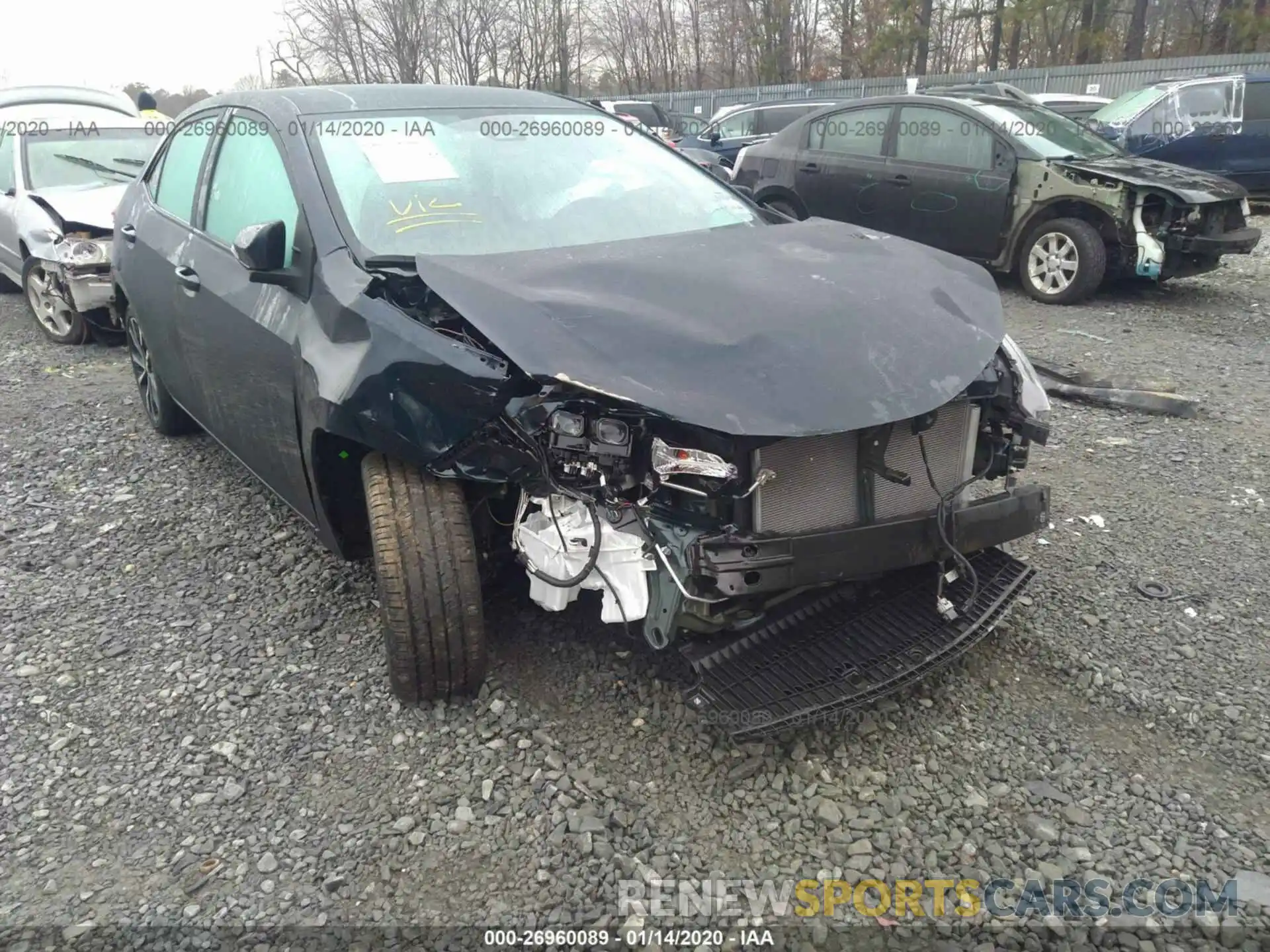 1 Photograph of a damaged car 2T1BURHEXKC142818 TOYOTA COROLLA 2019