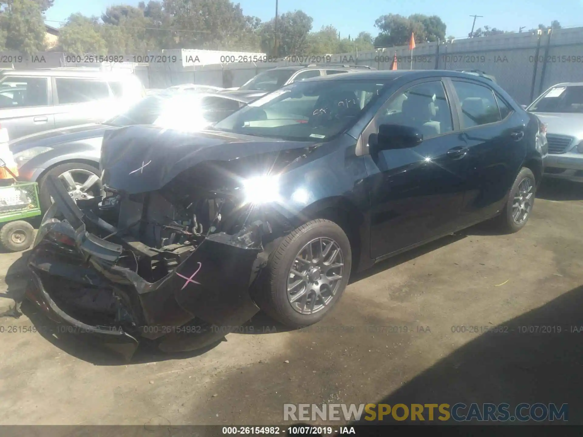 2 Photograph of a damaged car 2T1BURHEXKC143158 TOYOTA COROLLA 2019