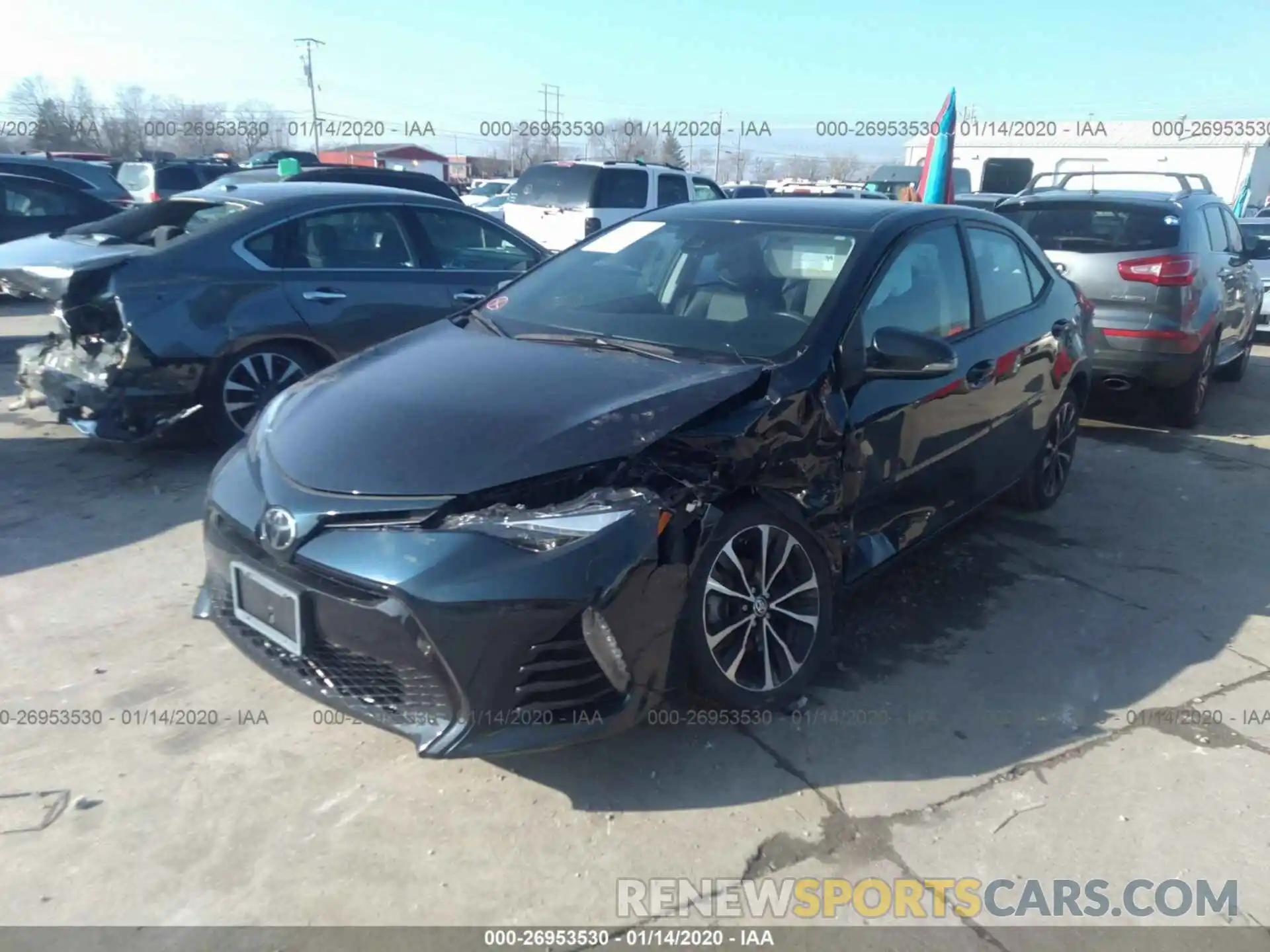 2 Photograph of a damaged car 2T1BURHEXKC144214 TOYOTA COROLLA 2019