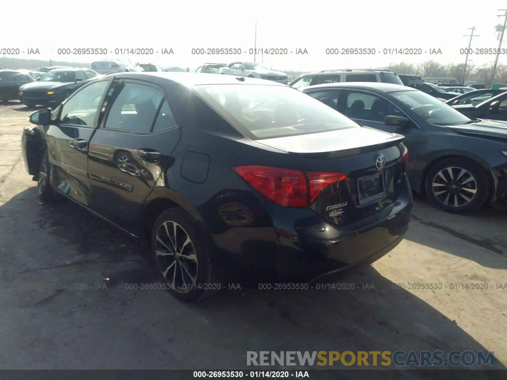 3 Photograph of a damaged car 2T1BURHEXKC144214 TOYOTA COROLLA 2019