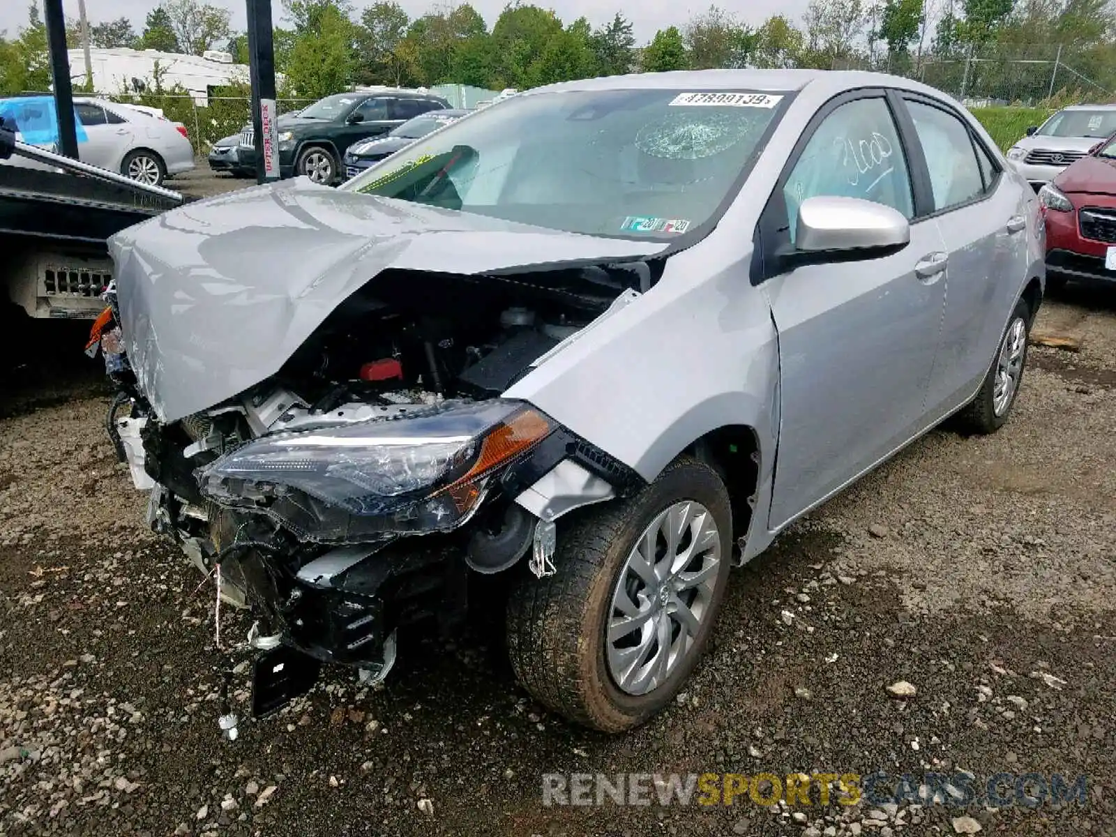 2 Photograph of a damaged car 2T1BURHEXKC145198 TOYOTA COROLLA 2019