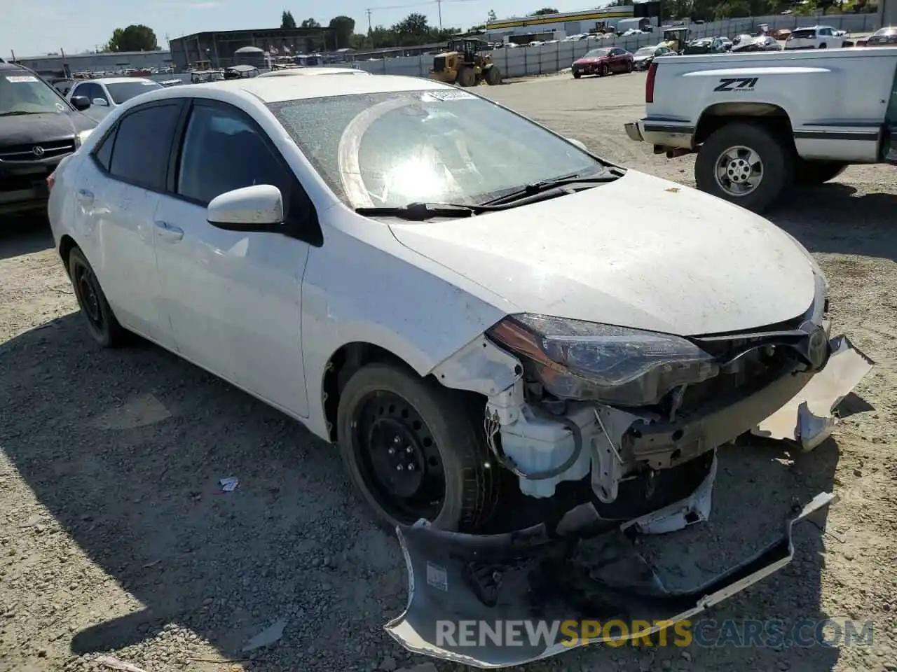 1 Photograph of a damaged car 2T1BURHEXKC145279 TOYOTA COROLLA 2019