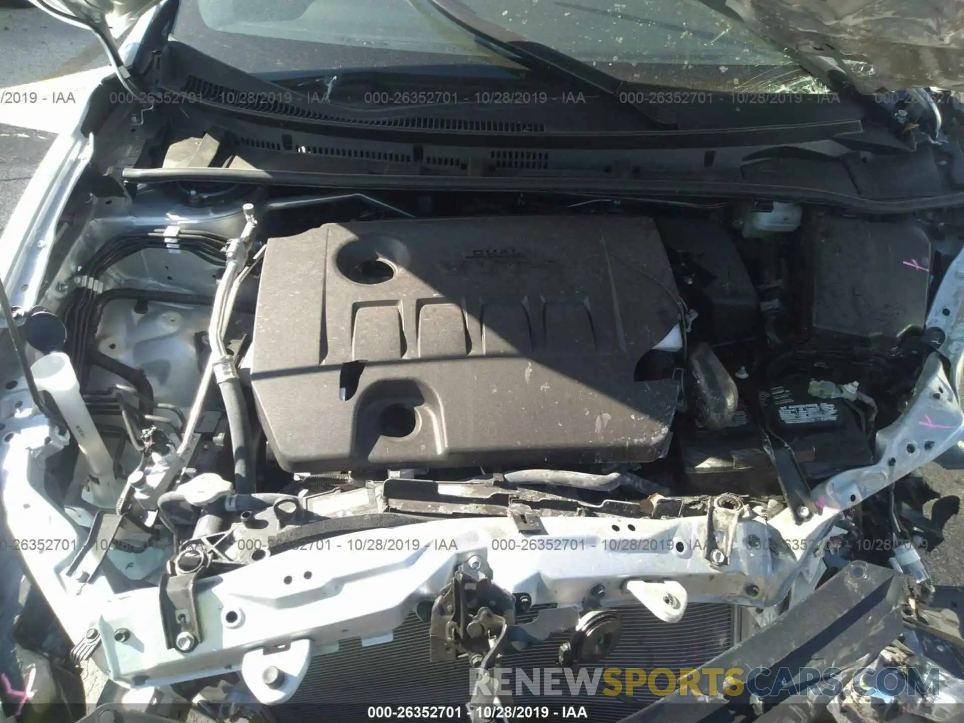 10 Photograph of a damaged car 2T1BURHEXKC145735 TOYOTA COROLLA 2019