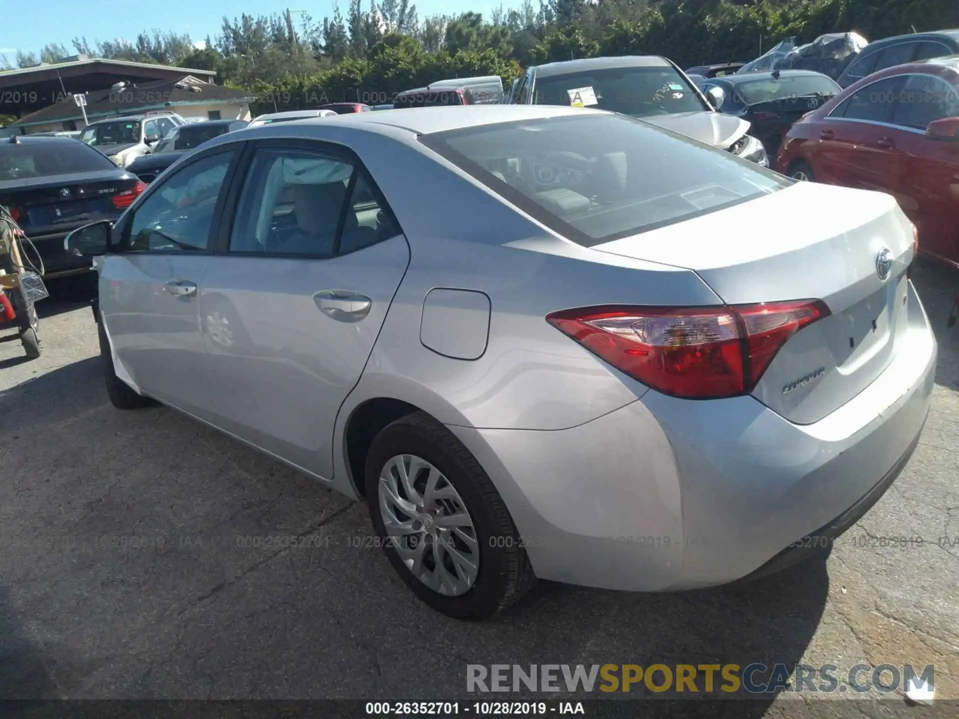 3 Photograph of a damaged car 2T1BURHEXKC145735 TOYOTA COROLLA 2019