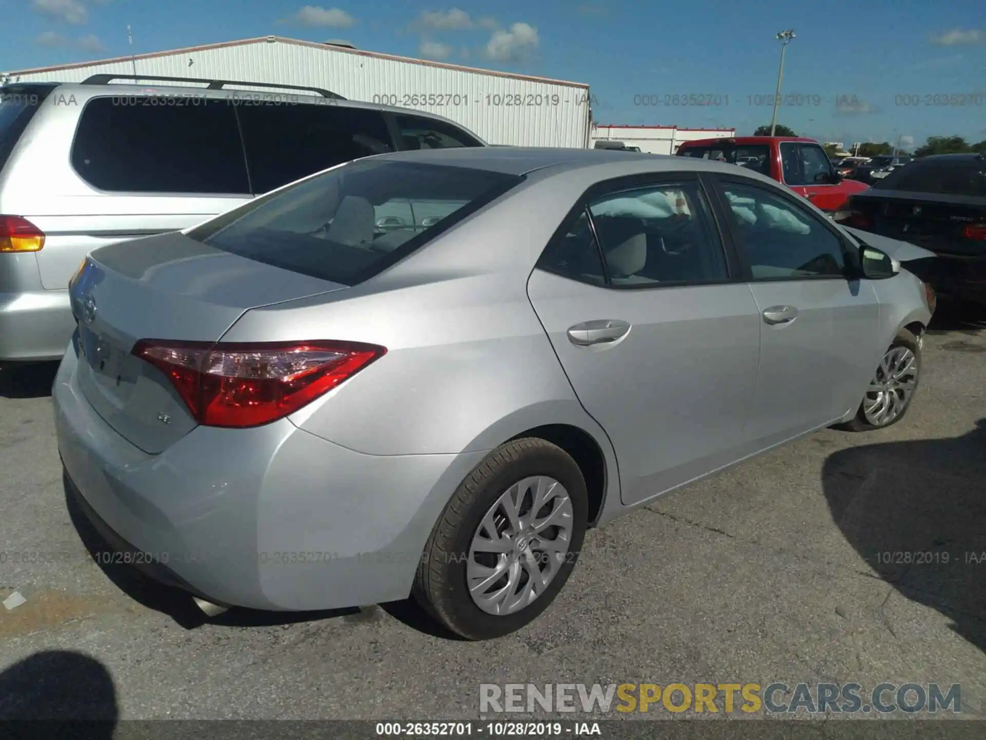 4 Photograph of a damaged car 2T1BURHEXKC145735 TOYOTA COROLLA 2019