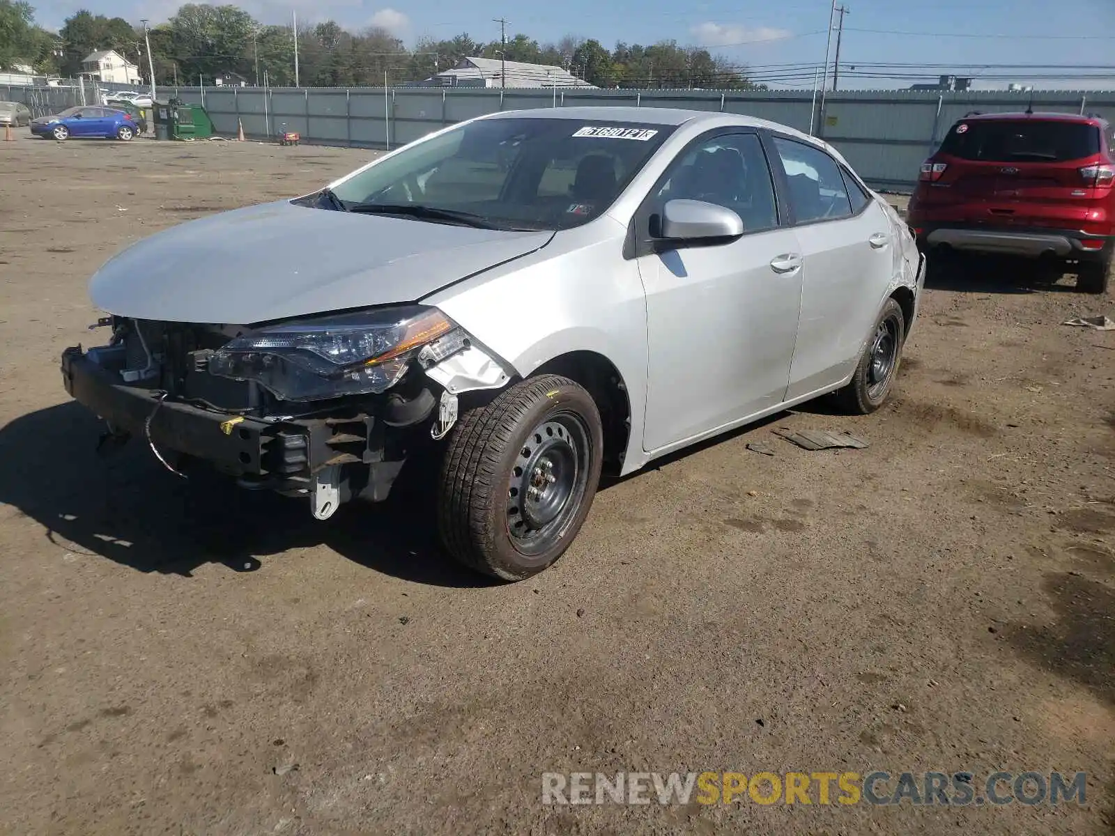 2 Photograph of a damaged car 2T1BURHEXKC145945 TOYOTA COROLLA 2019