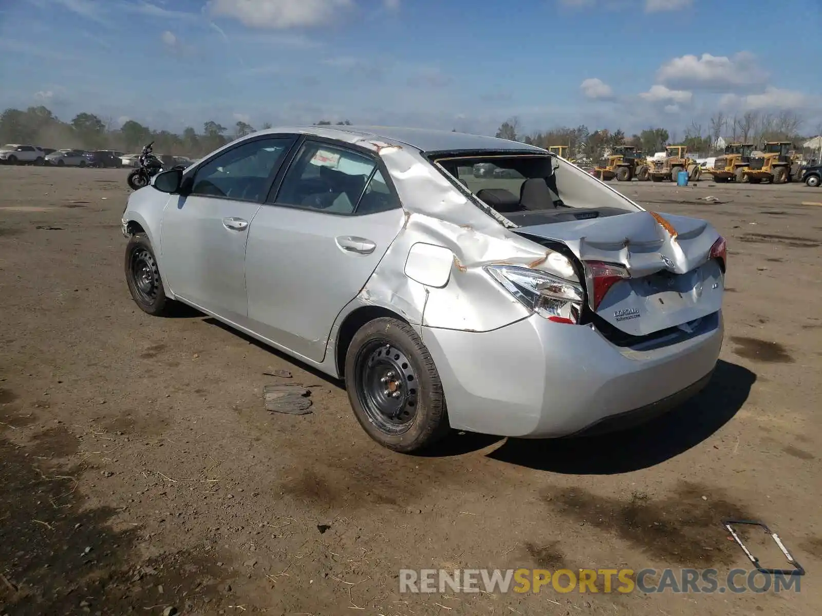 3 Photograph of a damaged car 2T1BURHEXKC145945 TOYOTA COROLLA 2019