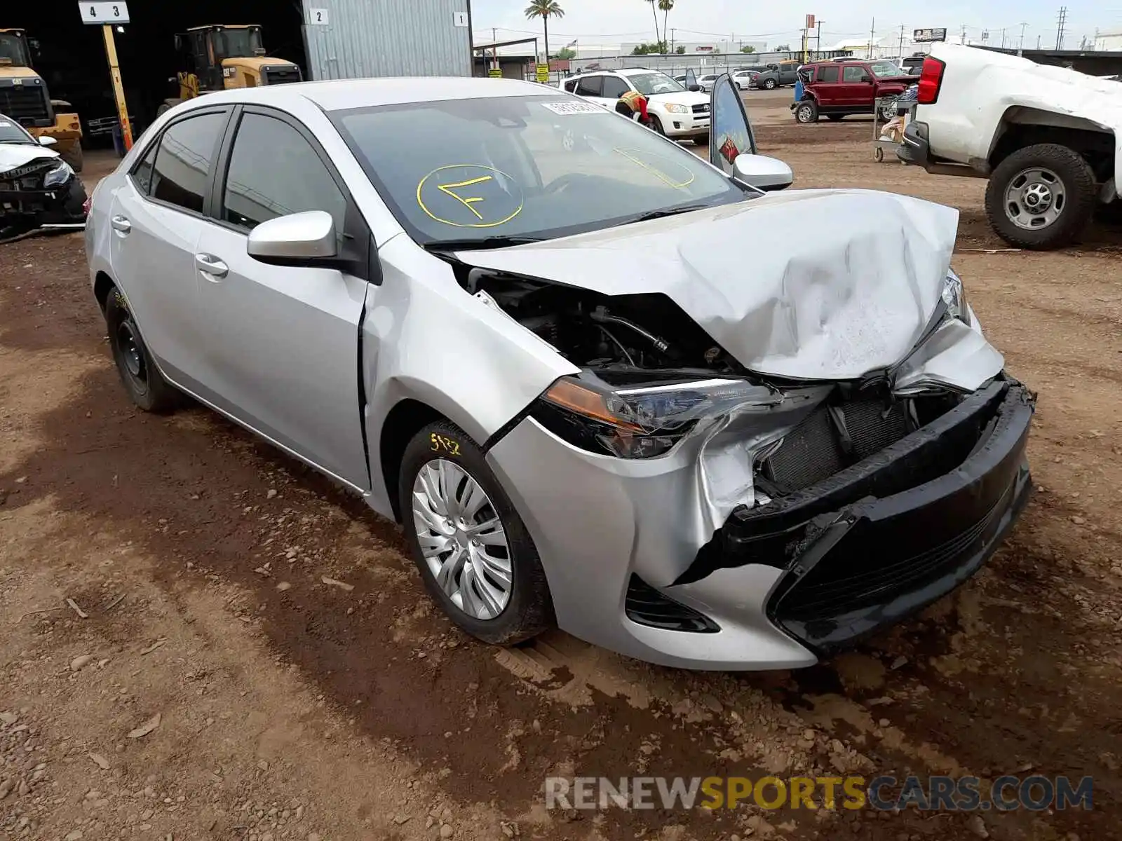 1 Photograph of a damaged car 2T1BURHEXKC146030 TOYOTA COROLLA 2019