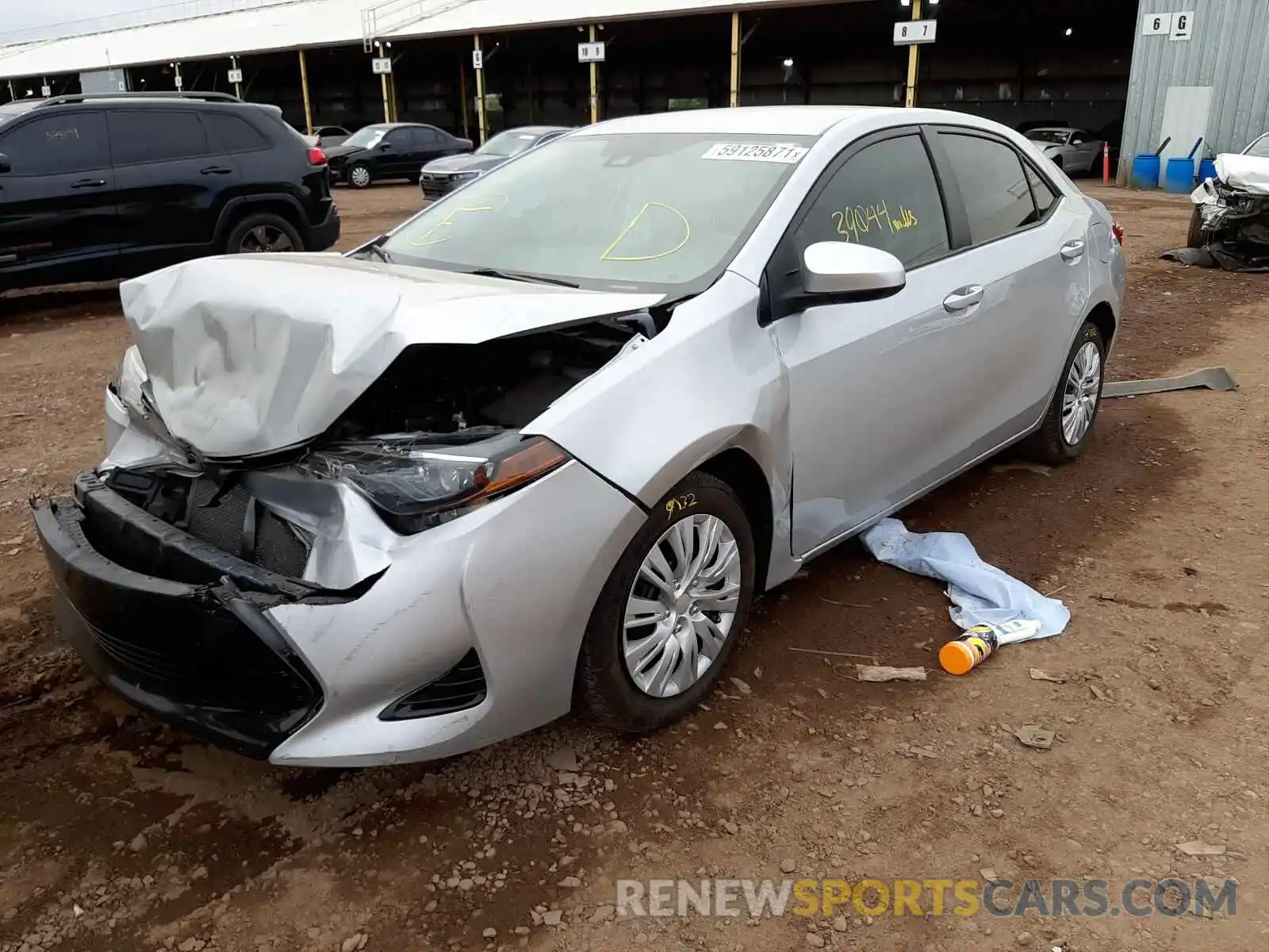 2 Photograph of a damaged car 2T1BURHEXKC146030 TOYOTA COROLLA 2019