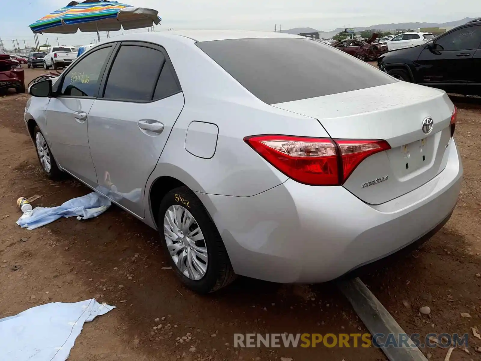 3 Photograph of a damaged car 2T1BURHEXKC146030 TOYOTA COROLLA 2019