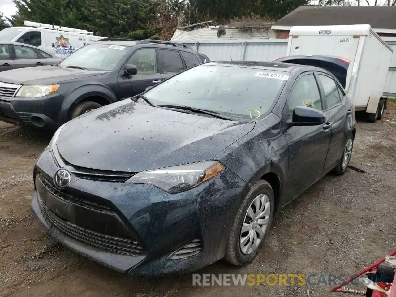 2 Photograph of a damaged car 2T1BURHEXKC146125 TOYOTA COROLLA 2019