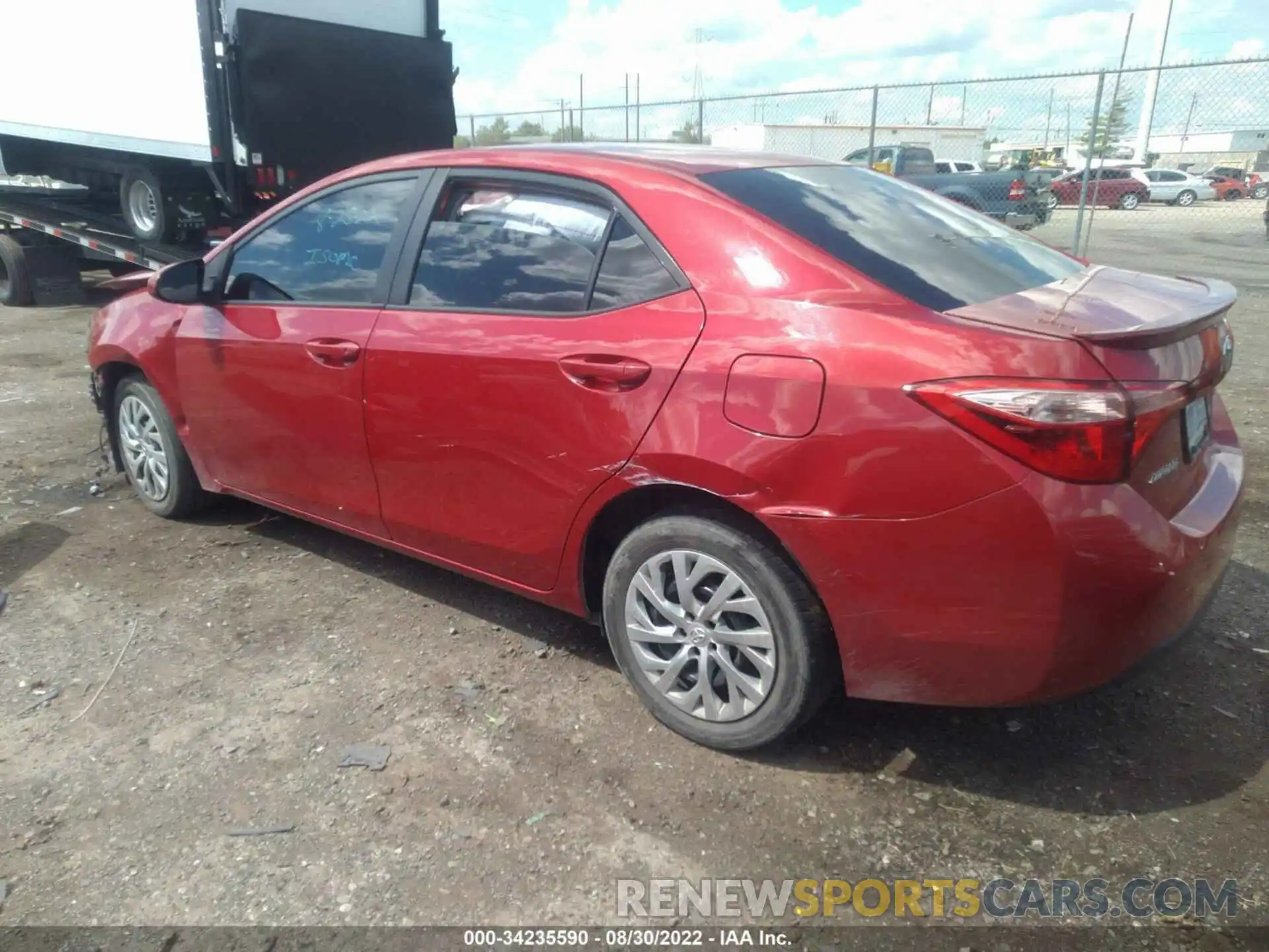 3 Photograph of a damaged car 2T1BURHEXKC146755 TOYOTA COROLLA 2019