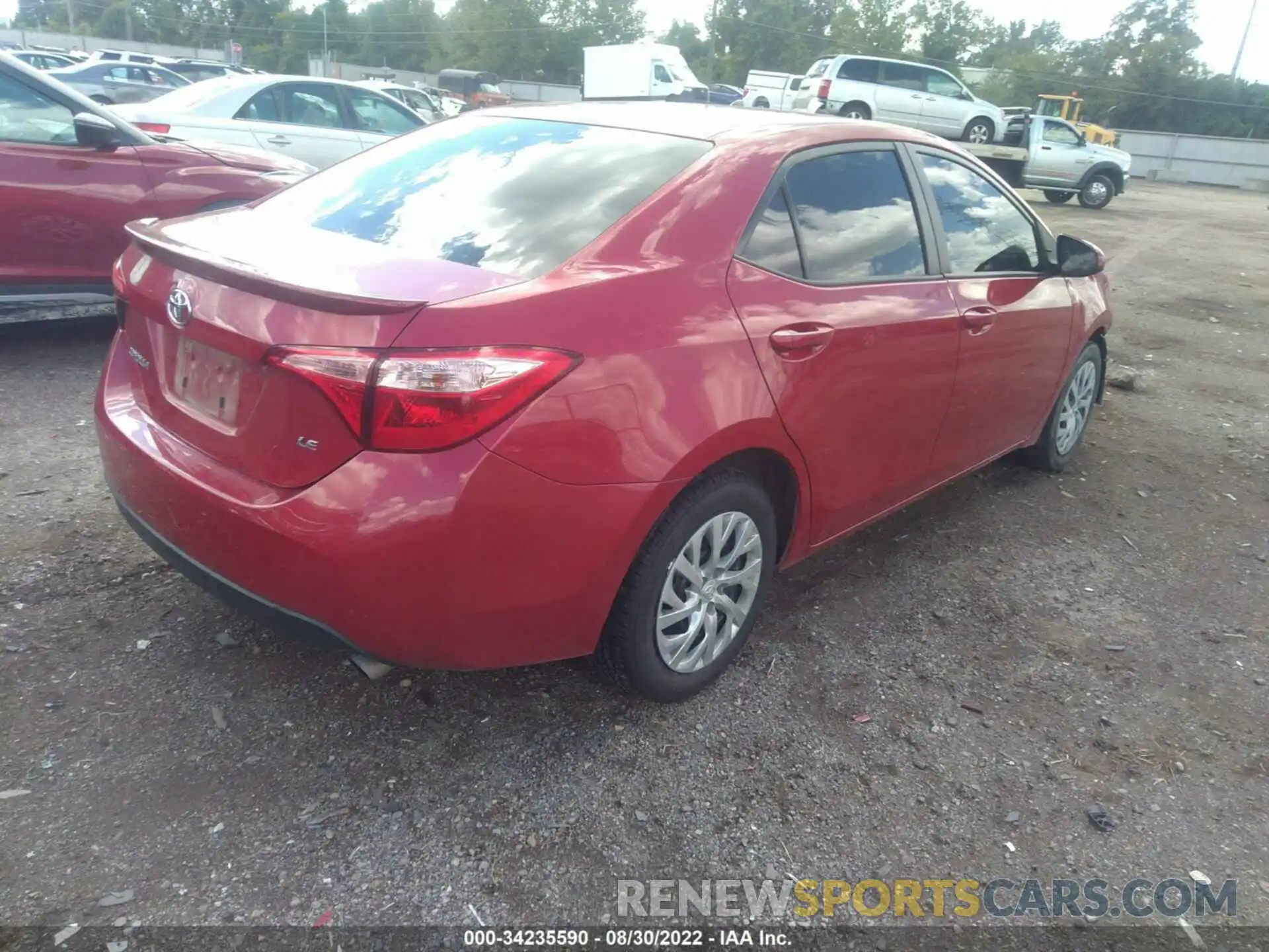 4 Photograph of a damaged car 2T1BURHEXKC146755 TOYOTA COROLLA 2019