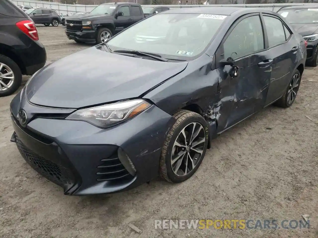 2 Photograph of a damaged car 2T1BURHEXKC147274 TOYOTA COROLLA 2019