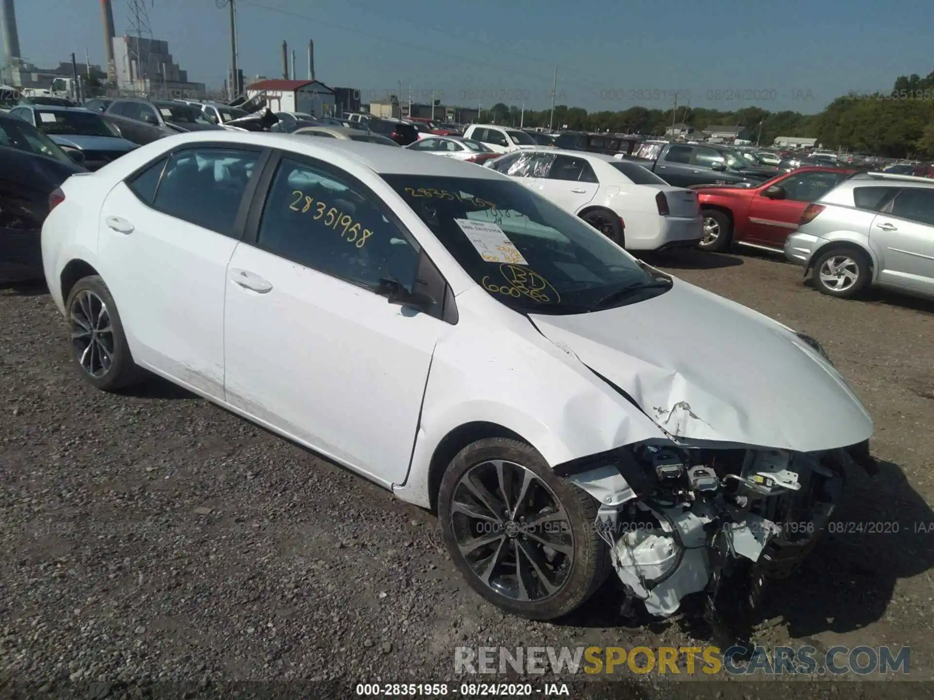 1 Photograph of a damaged car 2T1BURHEXKC147517 TOYOTA COROLLA 2019