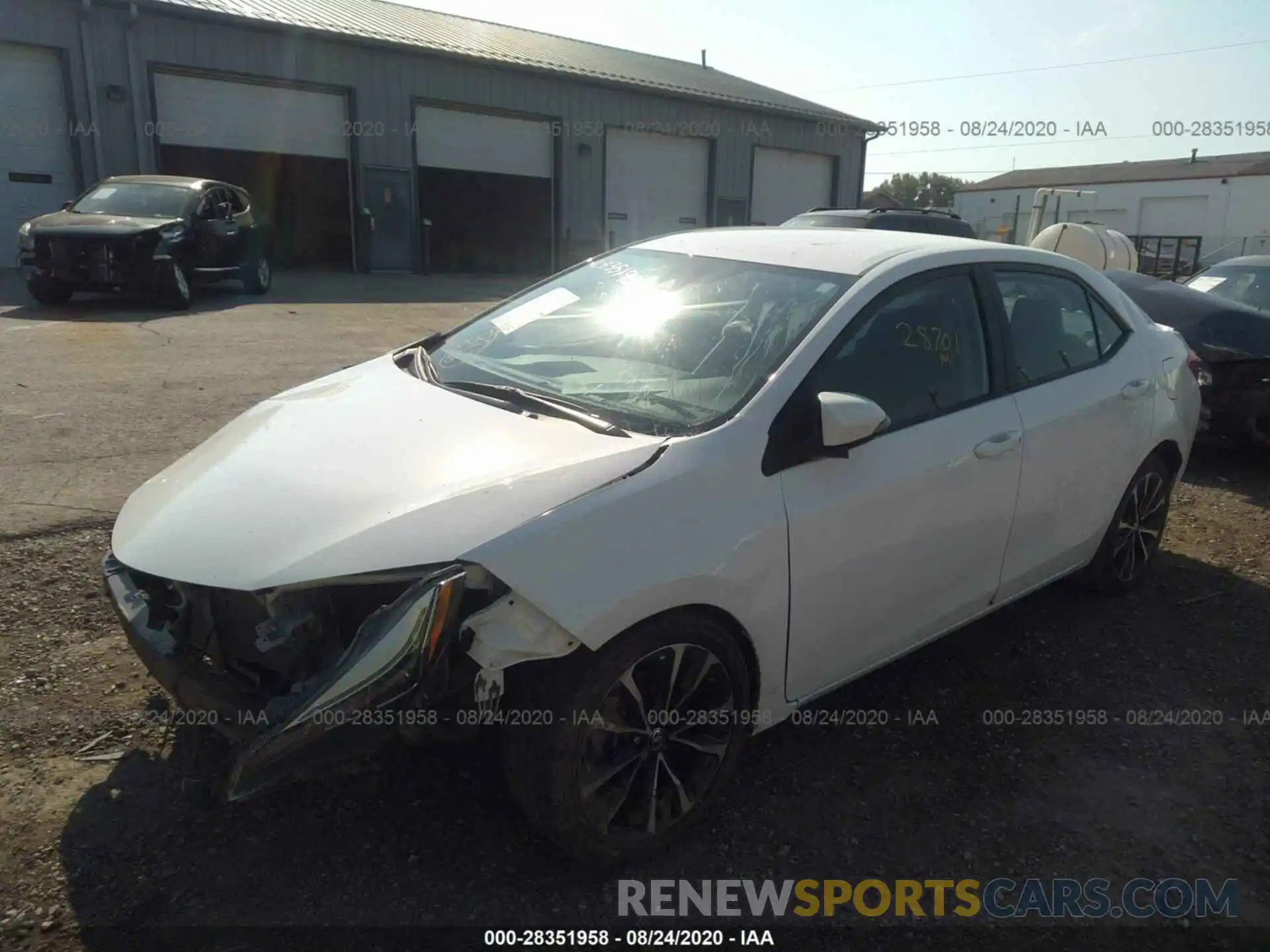 2 Photograph of a damaged car 2T1BURHEXKC147517 TOYOTA COROLLA 2019