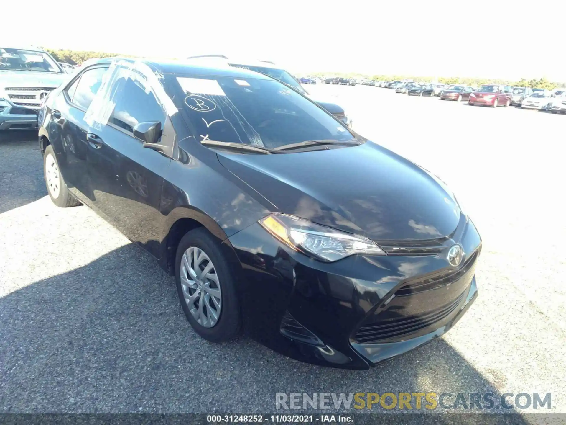 1 Photograph of a damaged car 2T1BURHEXKC147601 TOYOTA COROLLA 2019