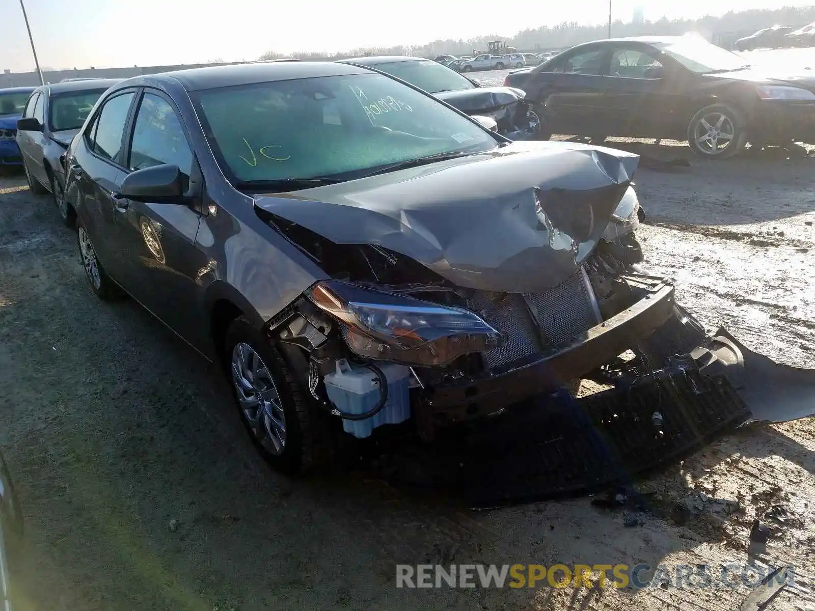 1 Photograph of a damaged car 2T1BURHEXKC148022 TOYOTA COROLLA 2019