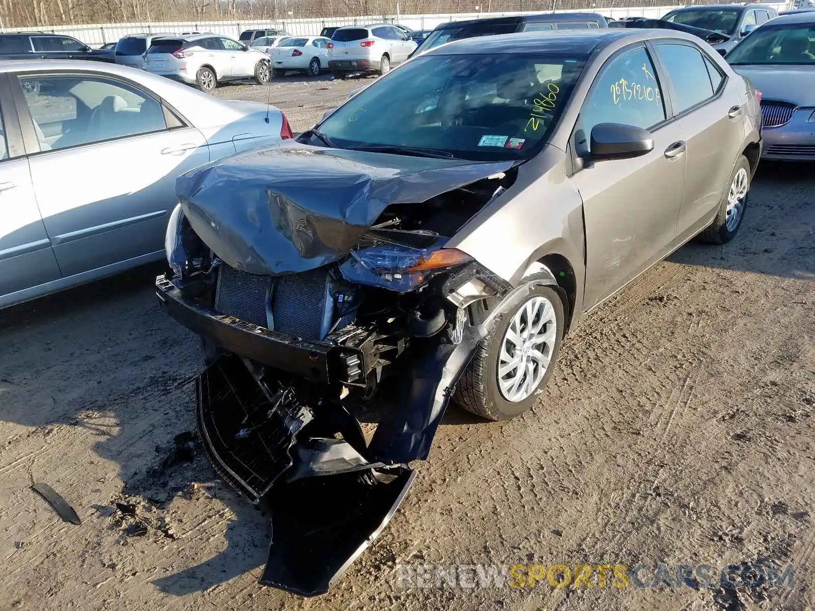 2 Photograph of a damaged car 2T1BURHEXKC148022 TOYOTA COROLLA 2019