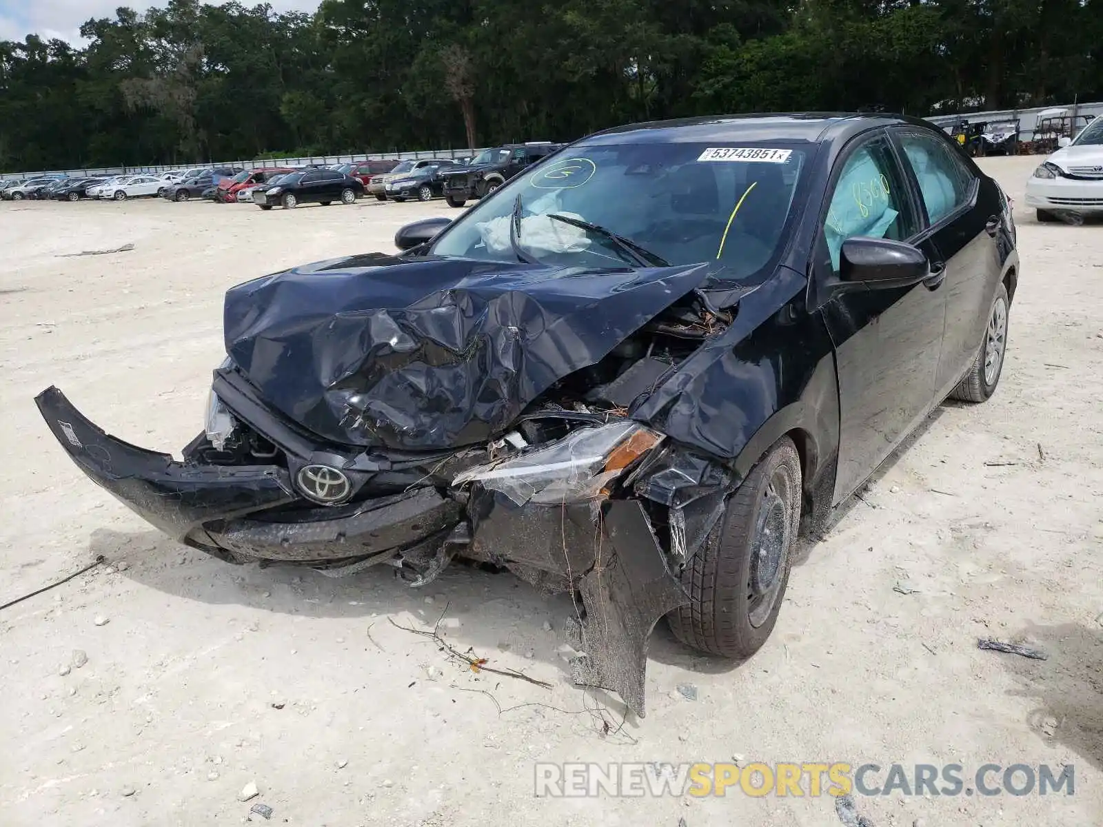 2 Photograph of a damaged car 2T1BURHEXKC148389 TOYOTA COROLLA 2019