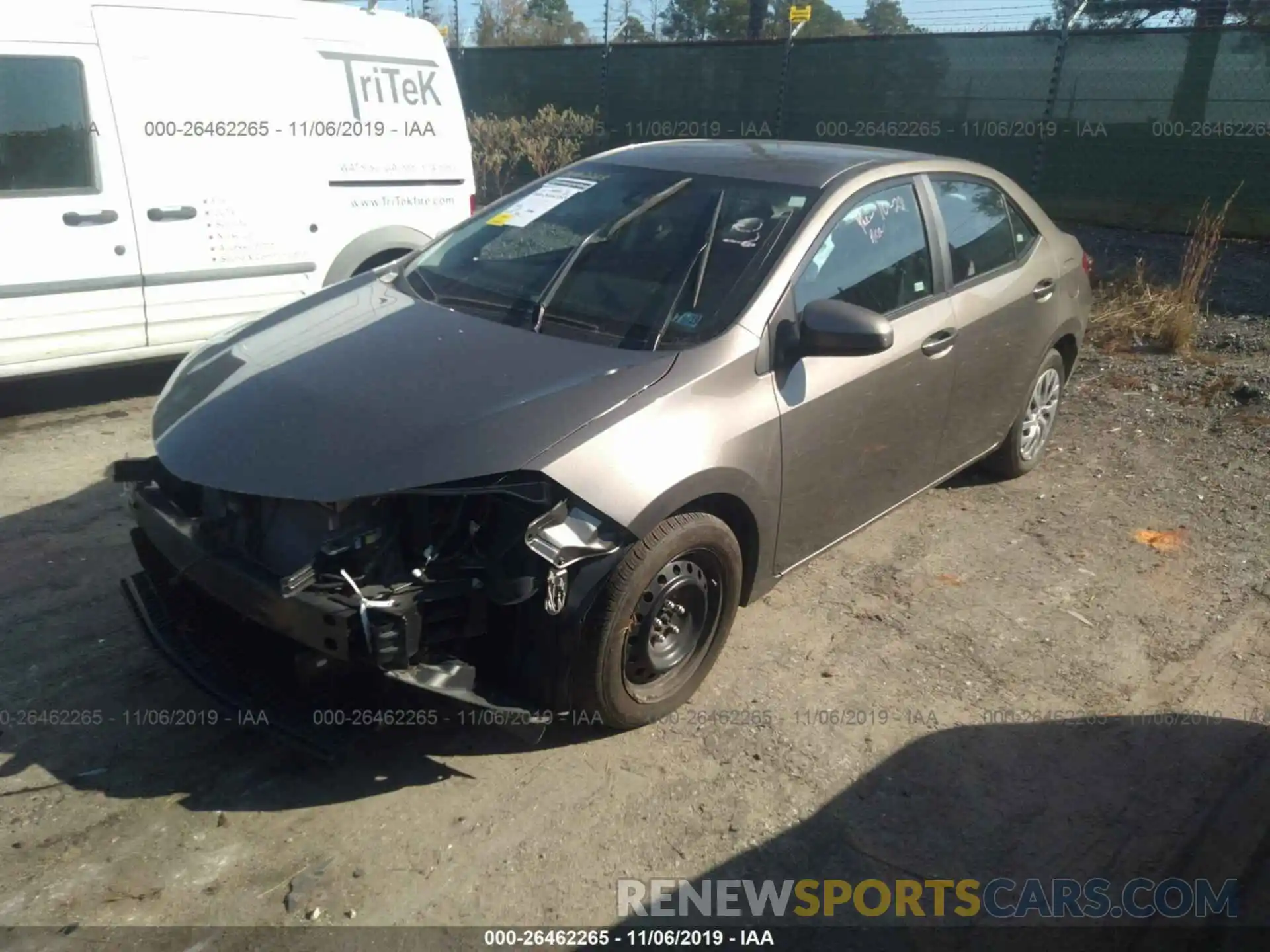 2 Photograph of a damaged car 2T1BURHEXKC148621 TOYOTA COROLLA 2019