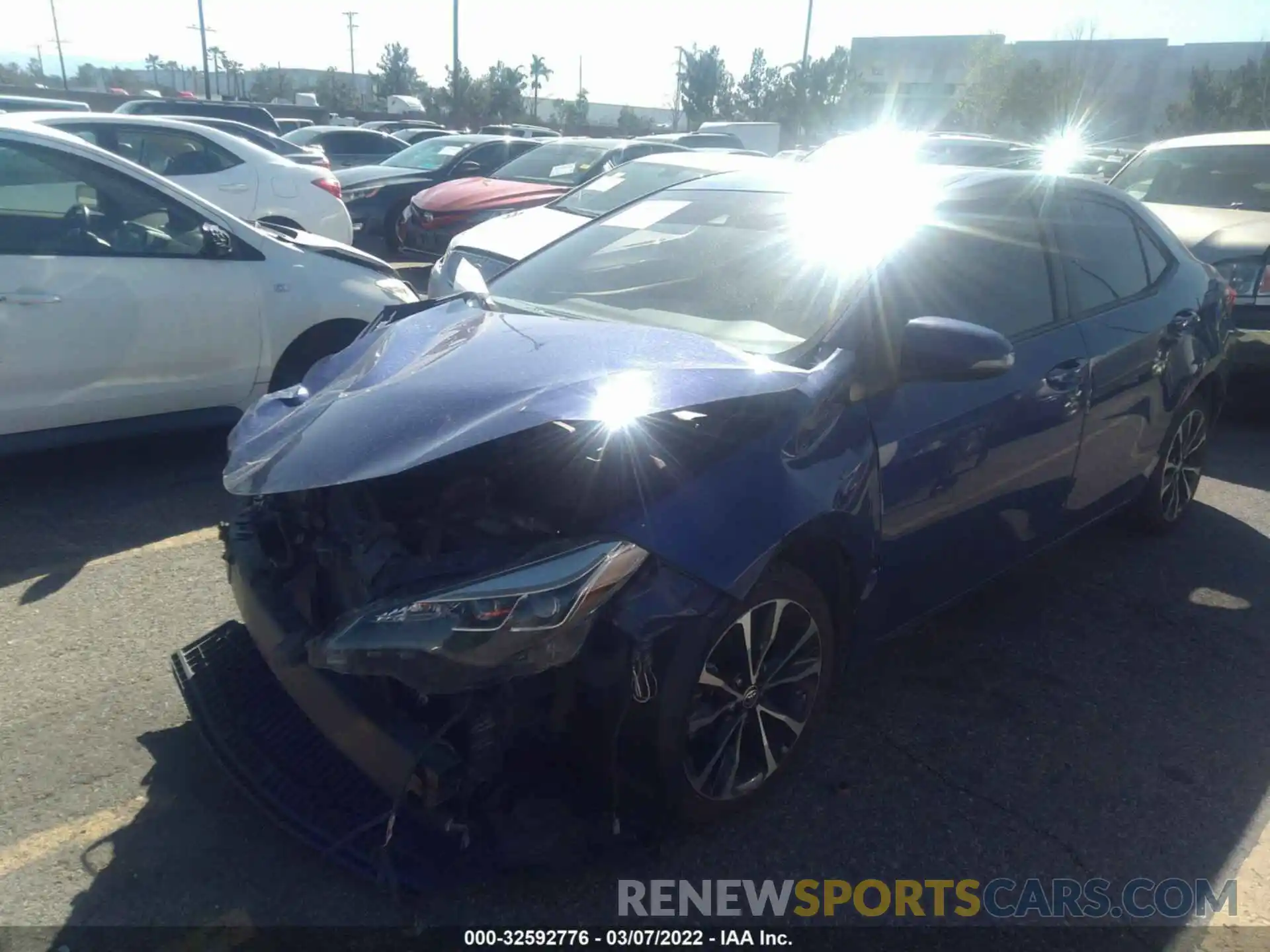 2 Photograph of a damaged car 2T1BURHEXKC148909 TOYOTA COROLLA 2019