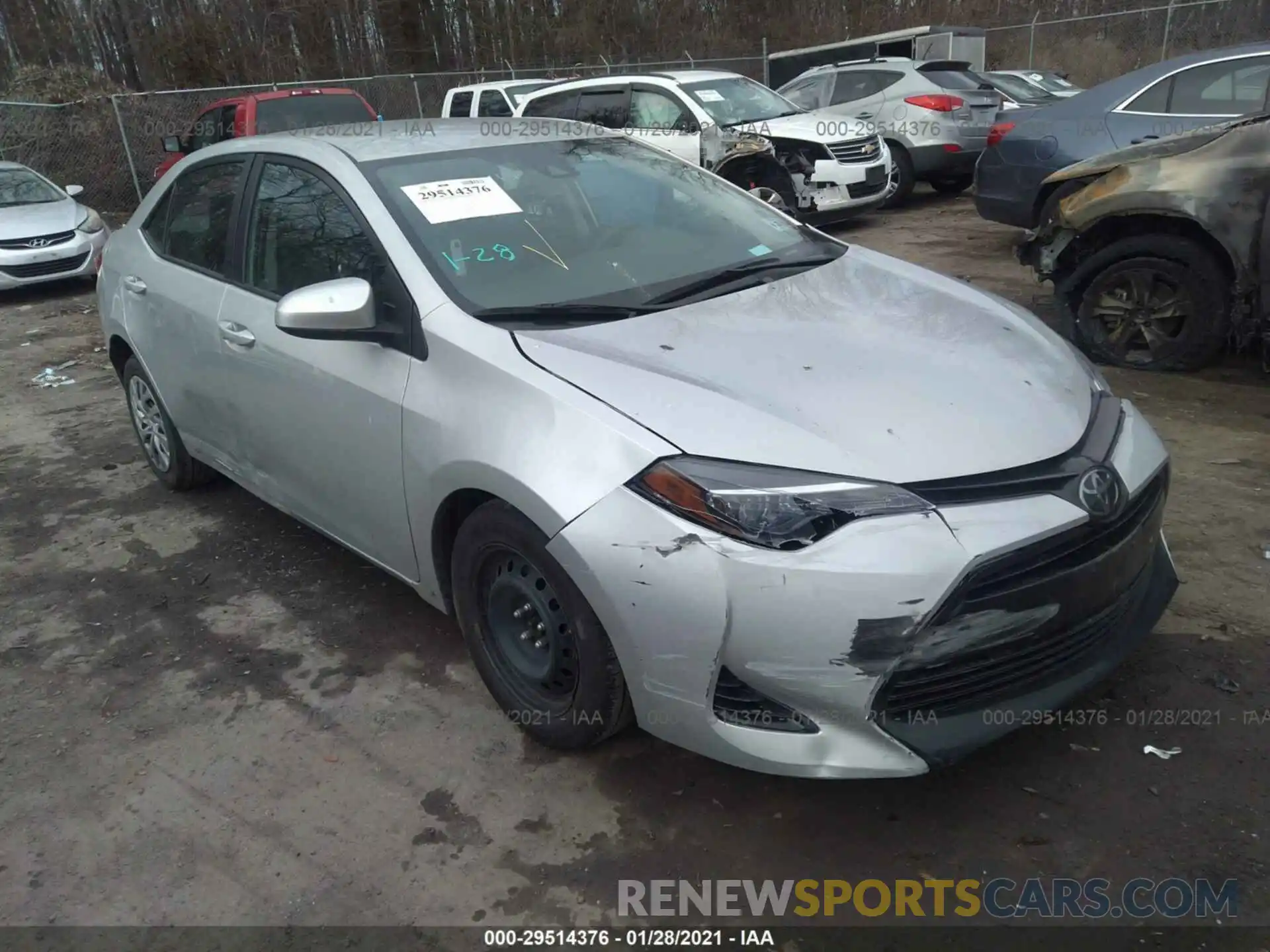 1 Photograph of a damaged car 2T1BURHEXKC149252 TOYOTA COROLLA 2019