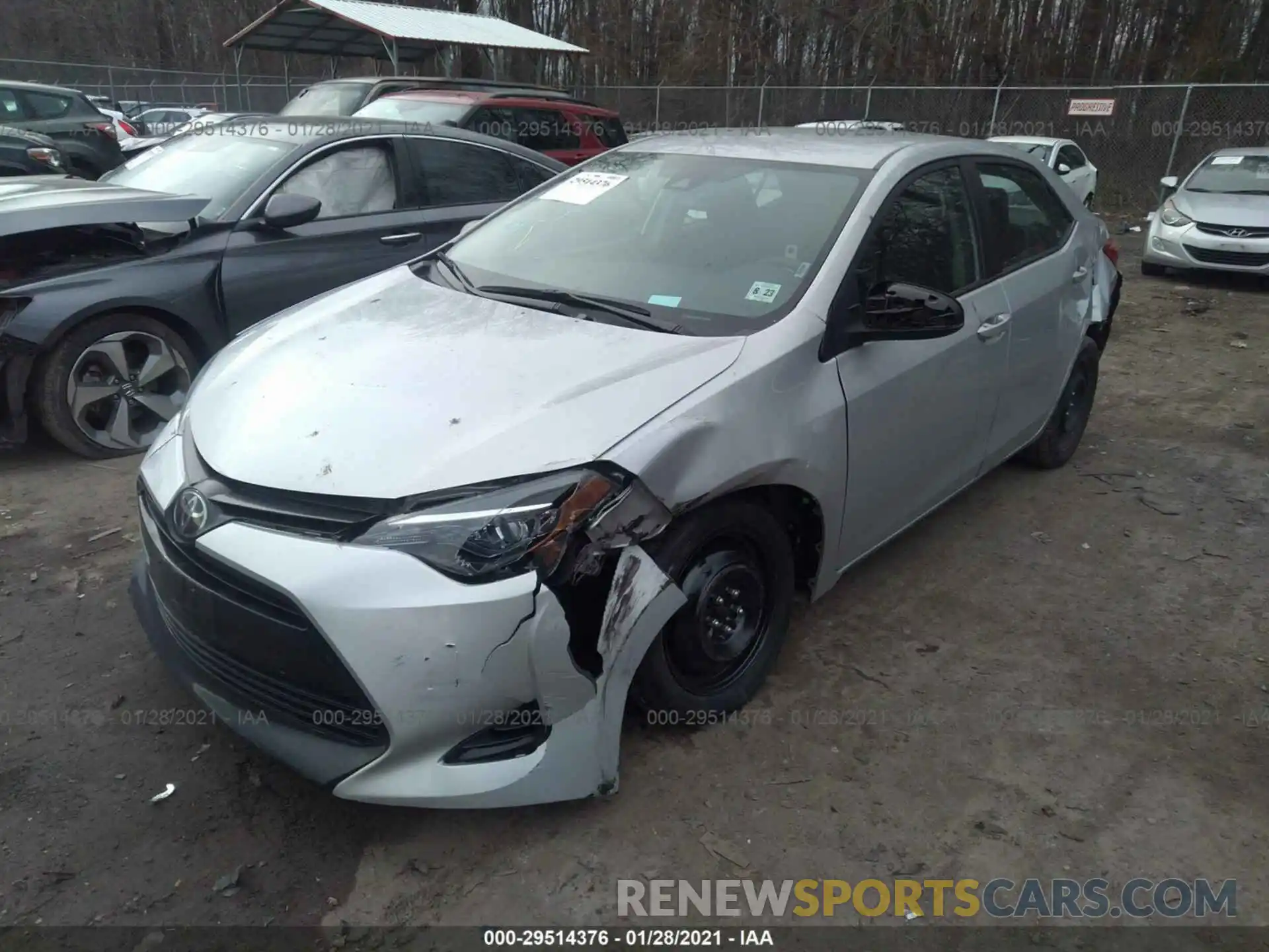 2 Photograph of a damaged car 2T1BURHEXKC149252 TOYOTA COROLLA 2019