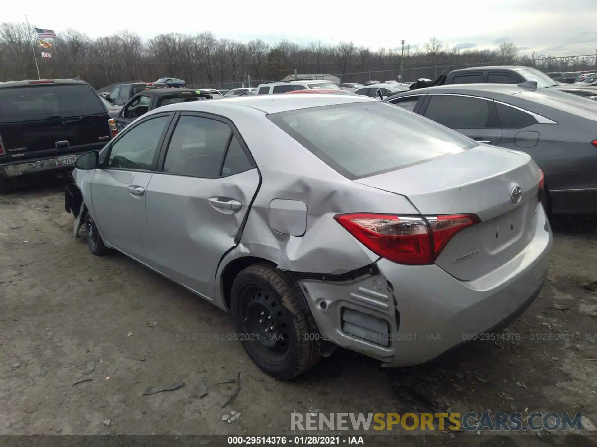 3 Photograph of a damaged car 2T1BURHEXKC149252 TOYOTA COROLLA 2019