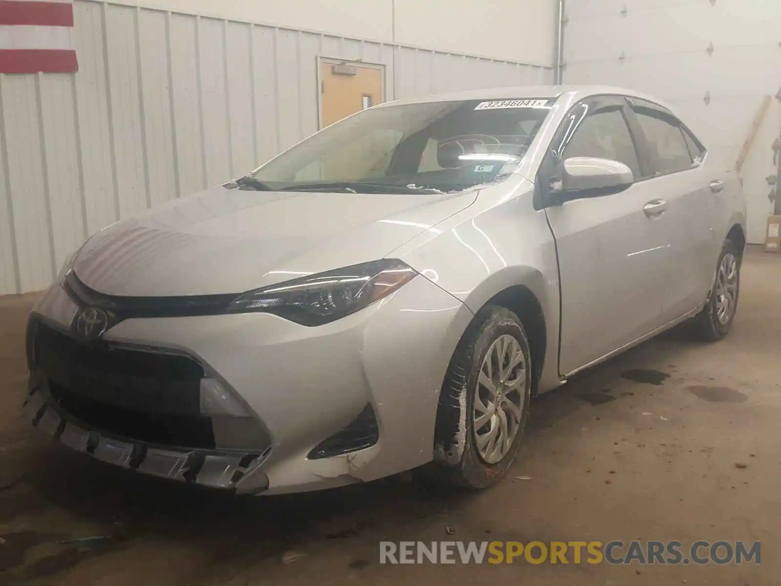 2 Photograph of a damaged car 2T1BURHEXKC149347 TOYOTA COROLLA 2019