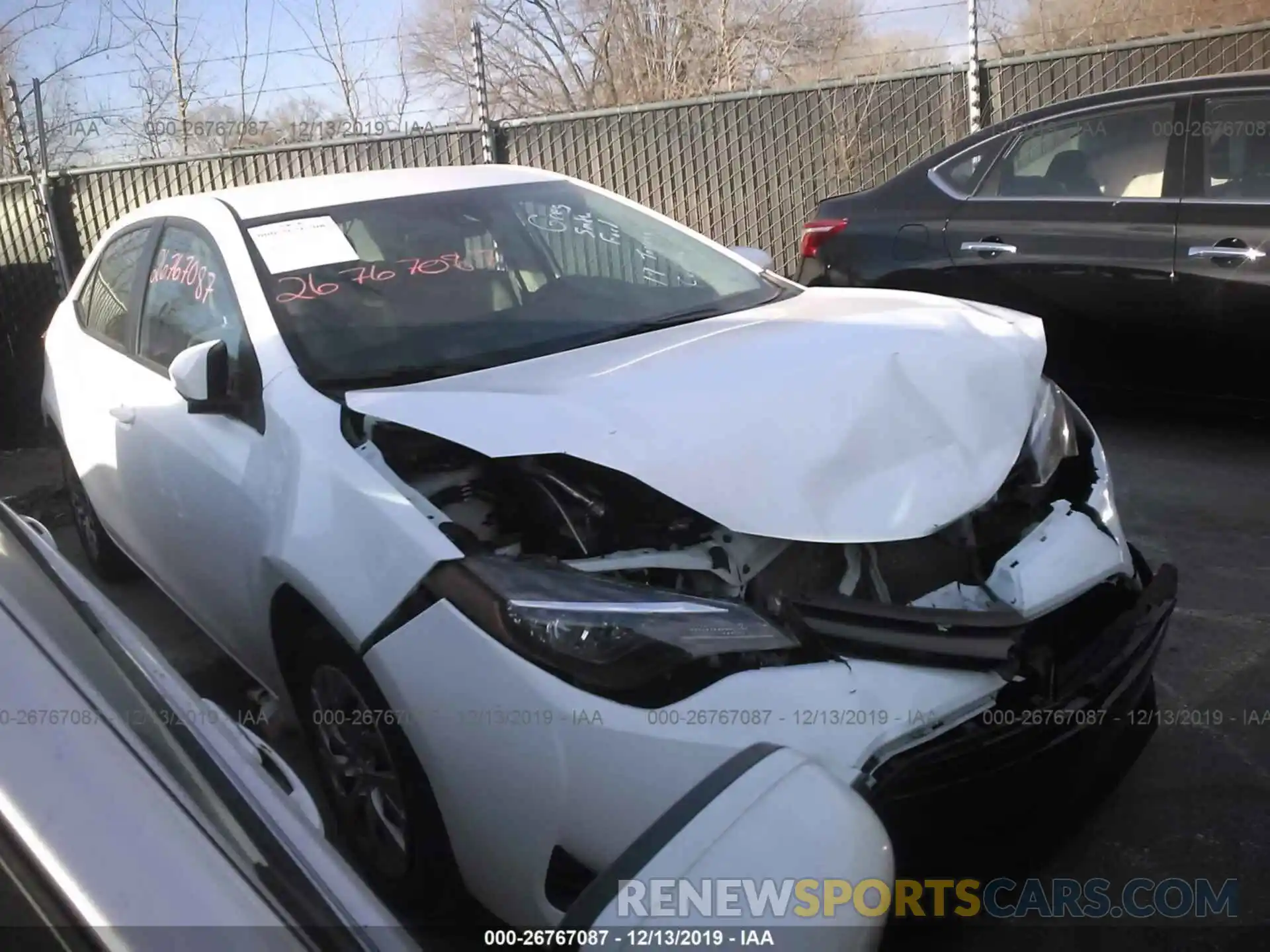 1 Photograph of a damaged car 2T1BURHEXKC149431 TOYOTA COROLLA 2019