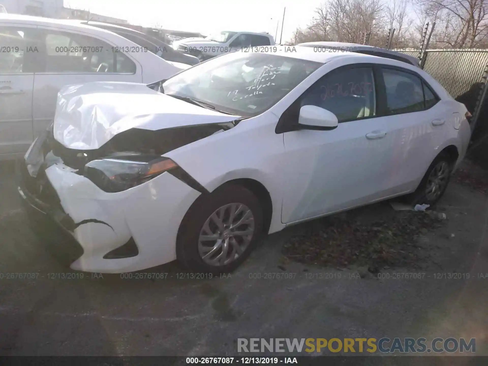 2 Photograph of a damaged car 2T1BURHEXKC149431 TOYOTA COROLLA 2019