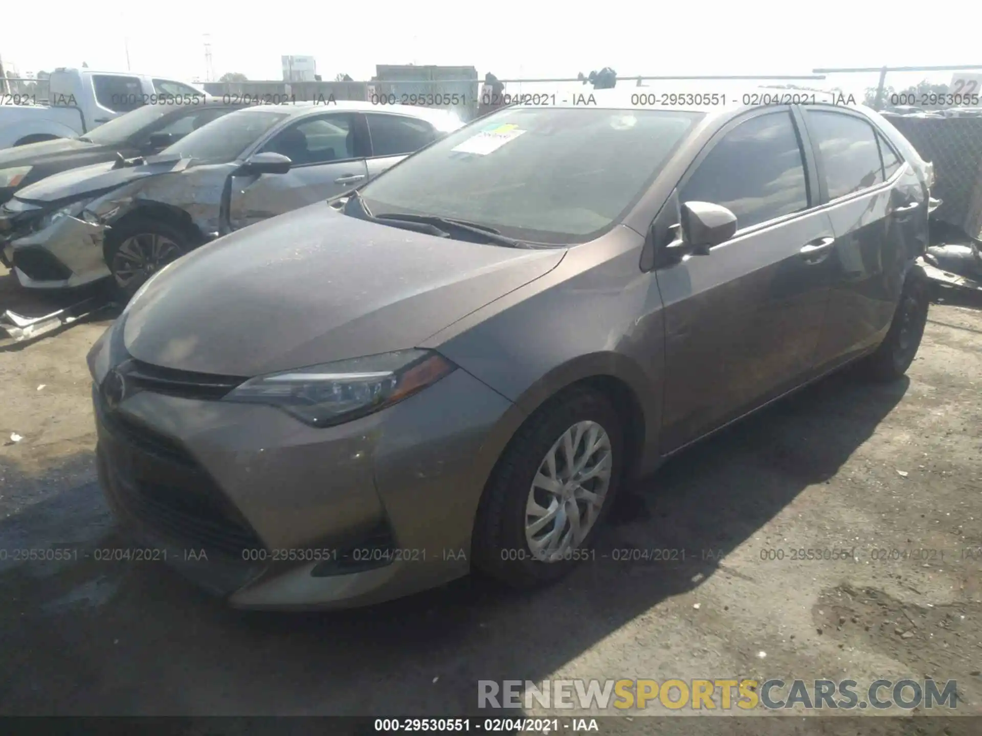 2 Photograph of a damaged car 2T1BURHEXKC149610 TOYOTA COROLLA 2019