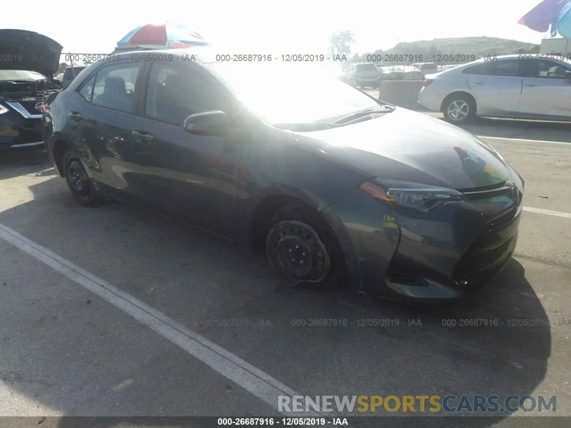 1 Photograph of a damaged car 2T1BURHEXKC150188 TOYOTA COROLLA 2019