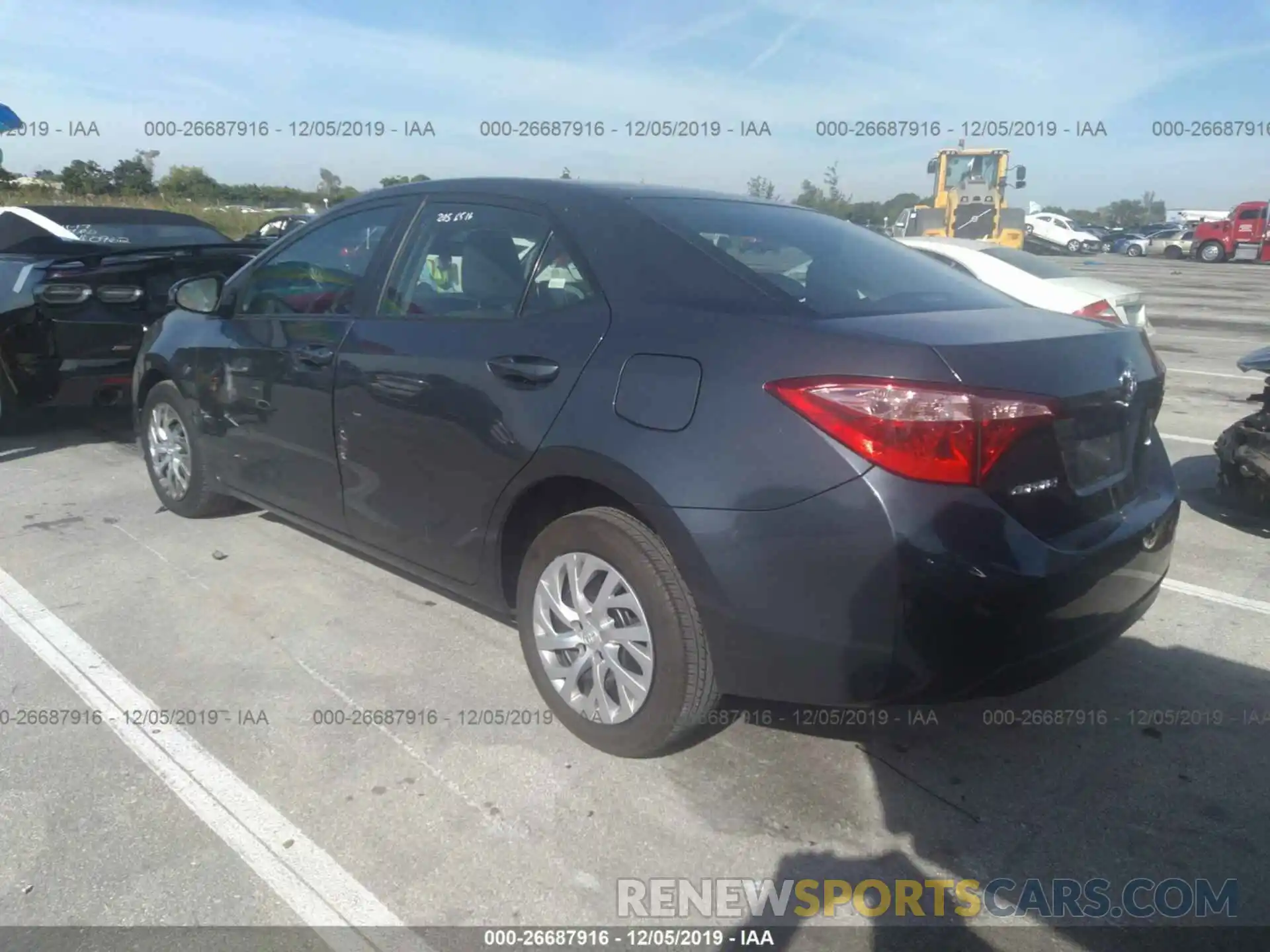 3 Photograph of a damaged car 2T1BURHEXKC150188 TOYOTA COROLLA 2019