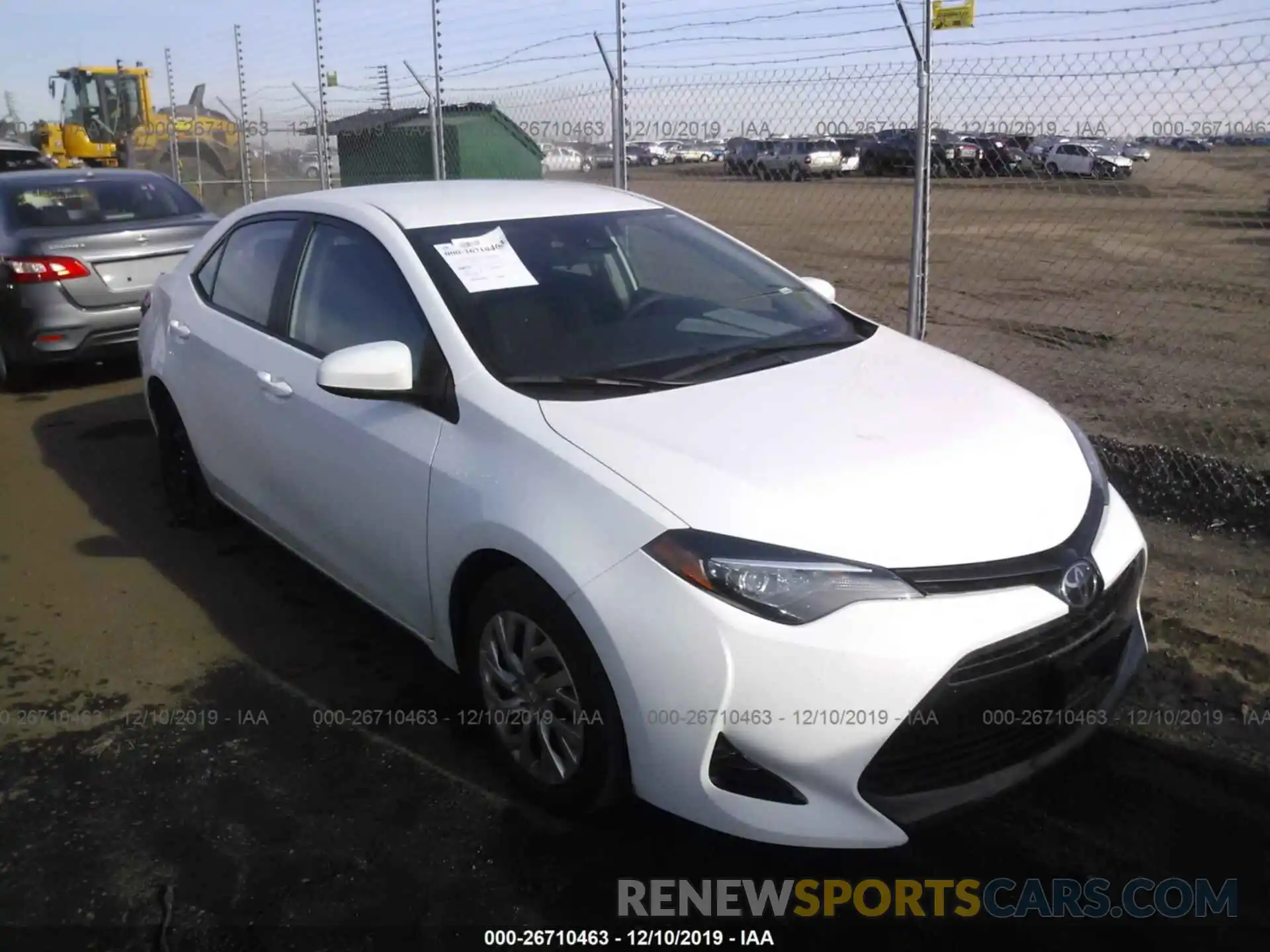 1 Photograph of a damaged car 2T1BURHEXKC150725 TOYOTA COROLLA 2019