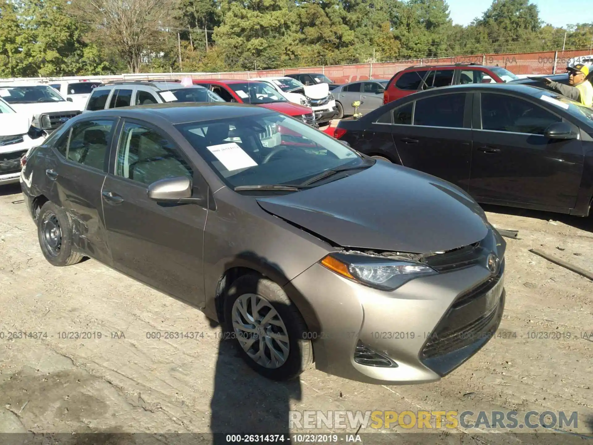 1 Photograph of a damaged car 2T1BURHEXKC152104 TOYOTA COROLLA 2019