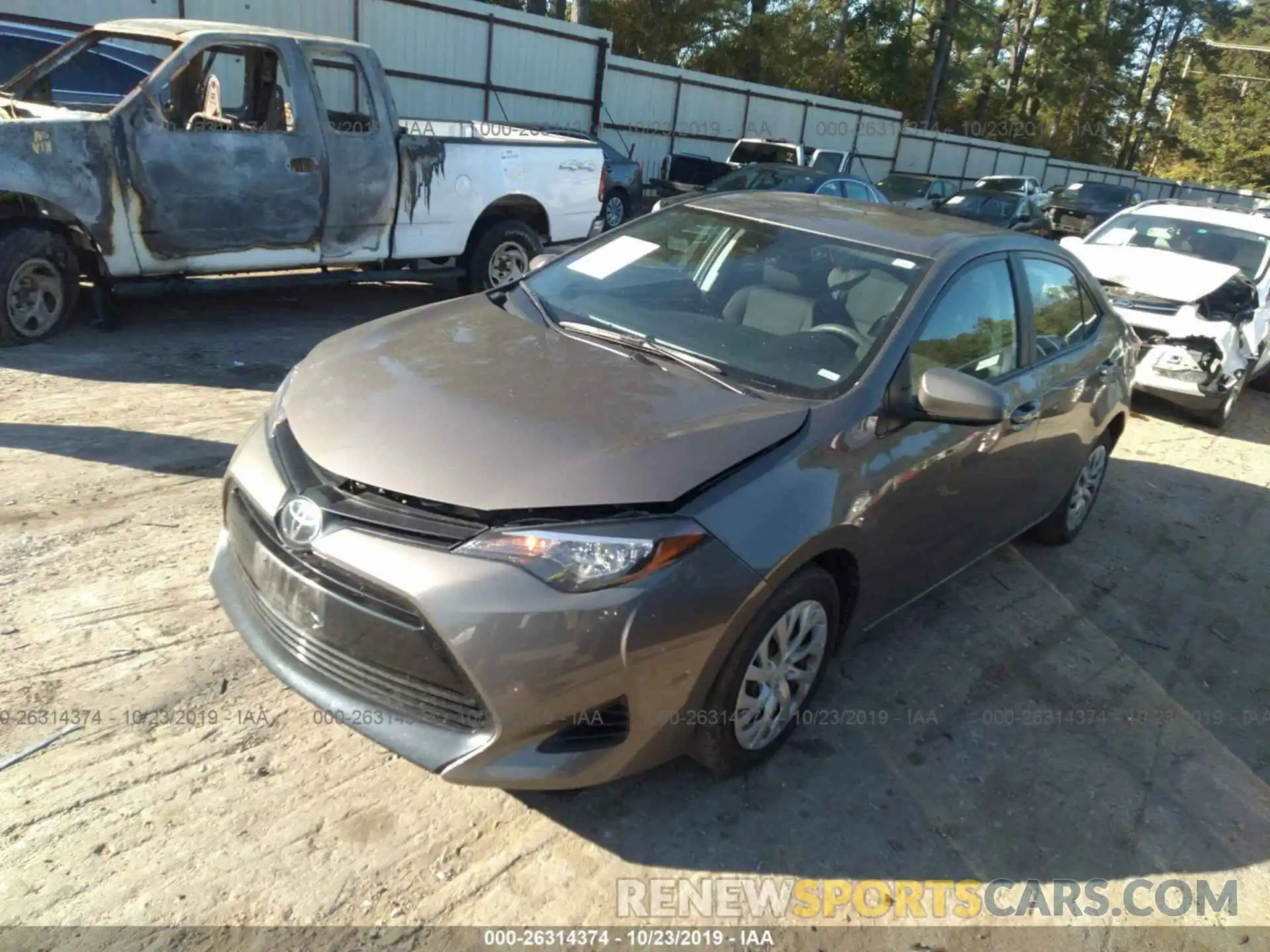 2 Photograph of a damaged car 2T1BURHEXKC152104 TOYOTA COROLLA 2019