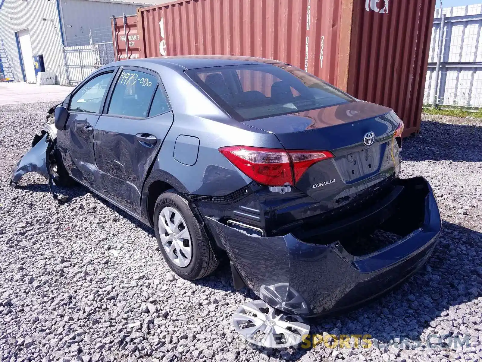 3 Photograph of a damaged car 2T1BURHEXKC152216 TOYOTA COROLLA 2019