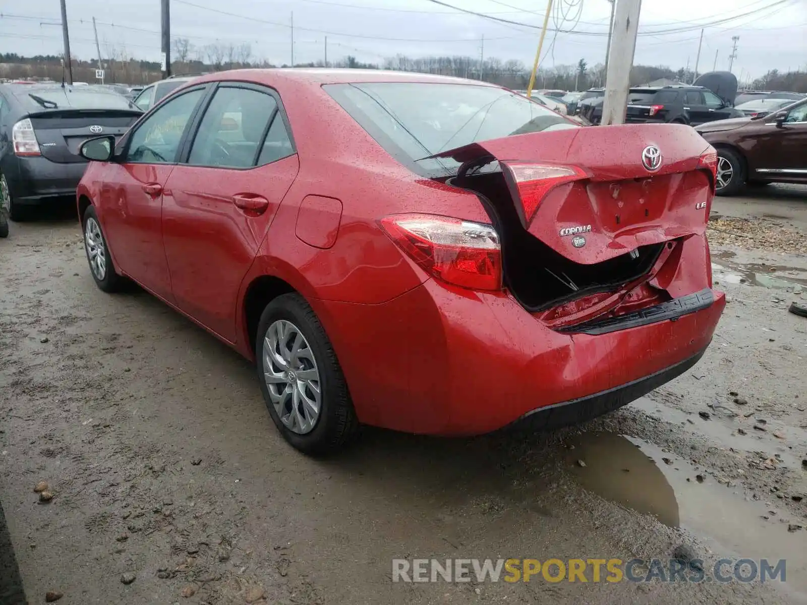 3 Photograph of a damaged car 2T1BURHEXKC152412 TOYOTA COROLLA 2019