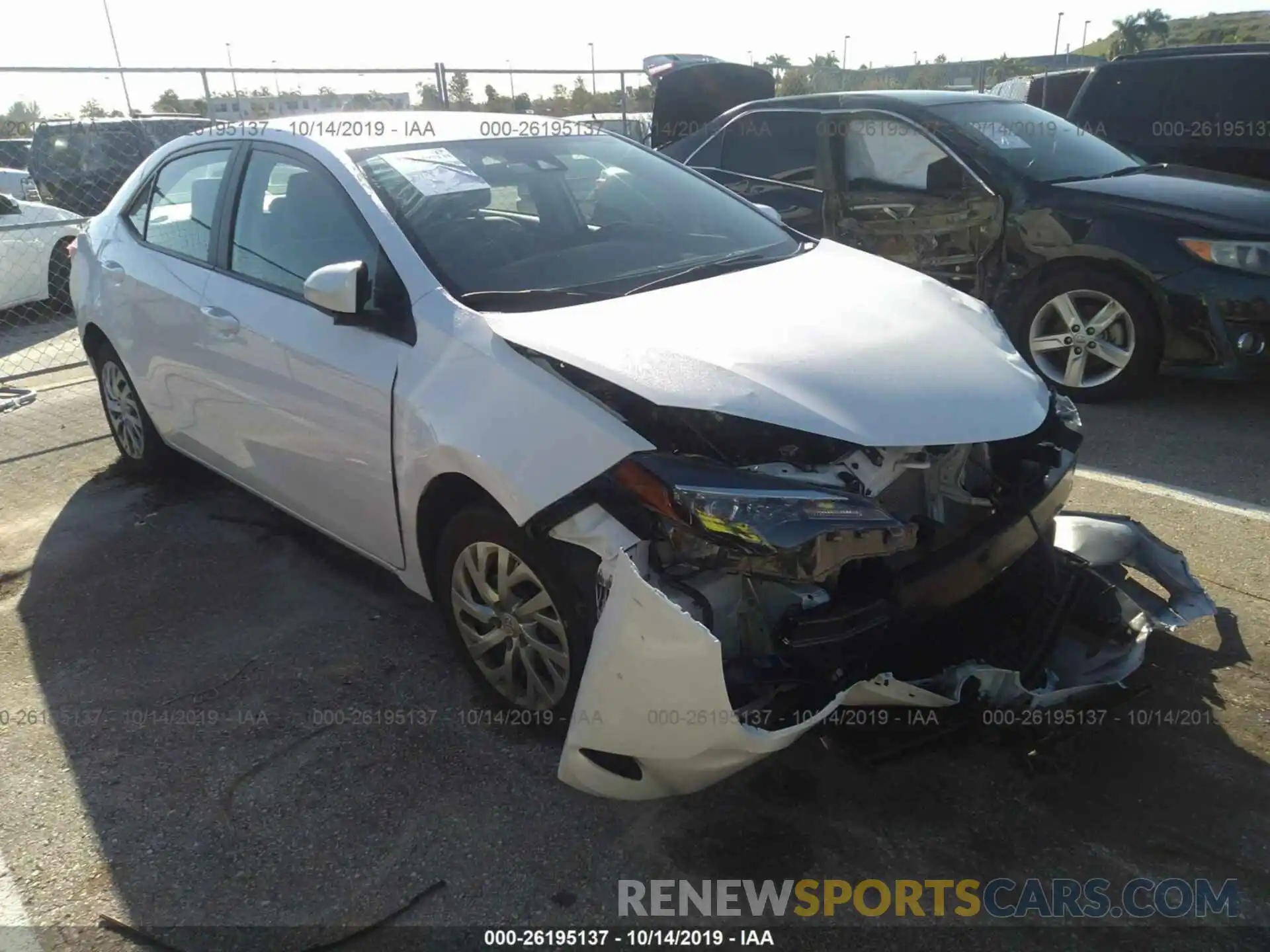 1 Photograph of a damaged car 2T1BURHEXKC152538 TOYOTA COROLLA 2019